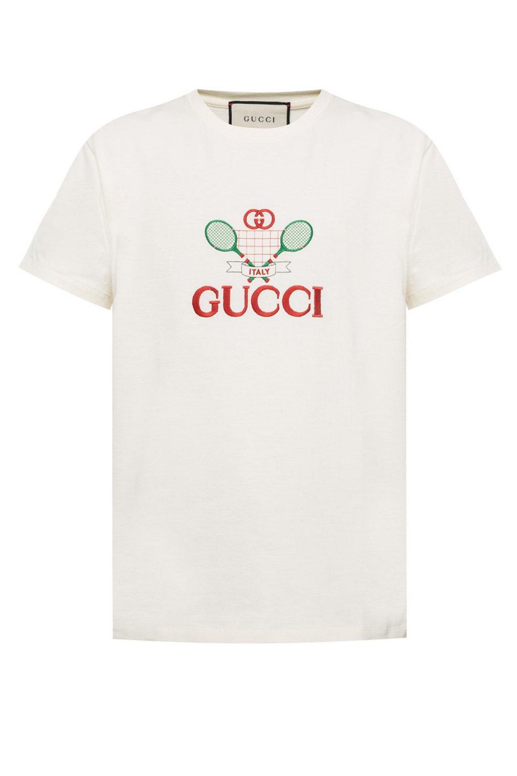 Gucci Cotton Tennis Embroidered T Shirt for Men - Lyst