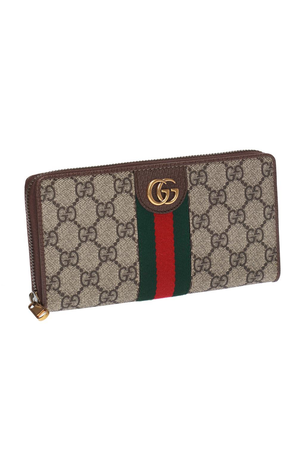Gucci &#39;GG Supreme&#39; Canvas Wallet in Brown for Men - Lyst