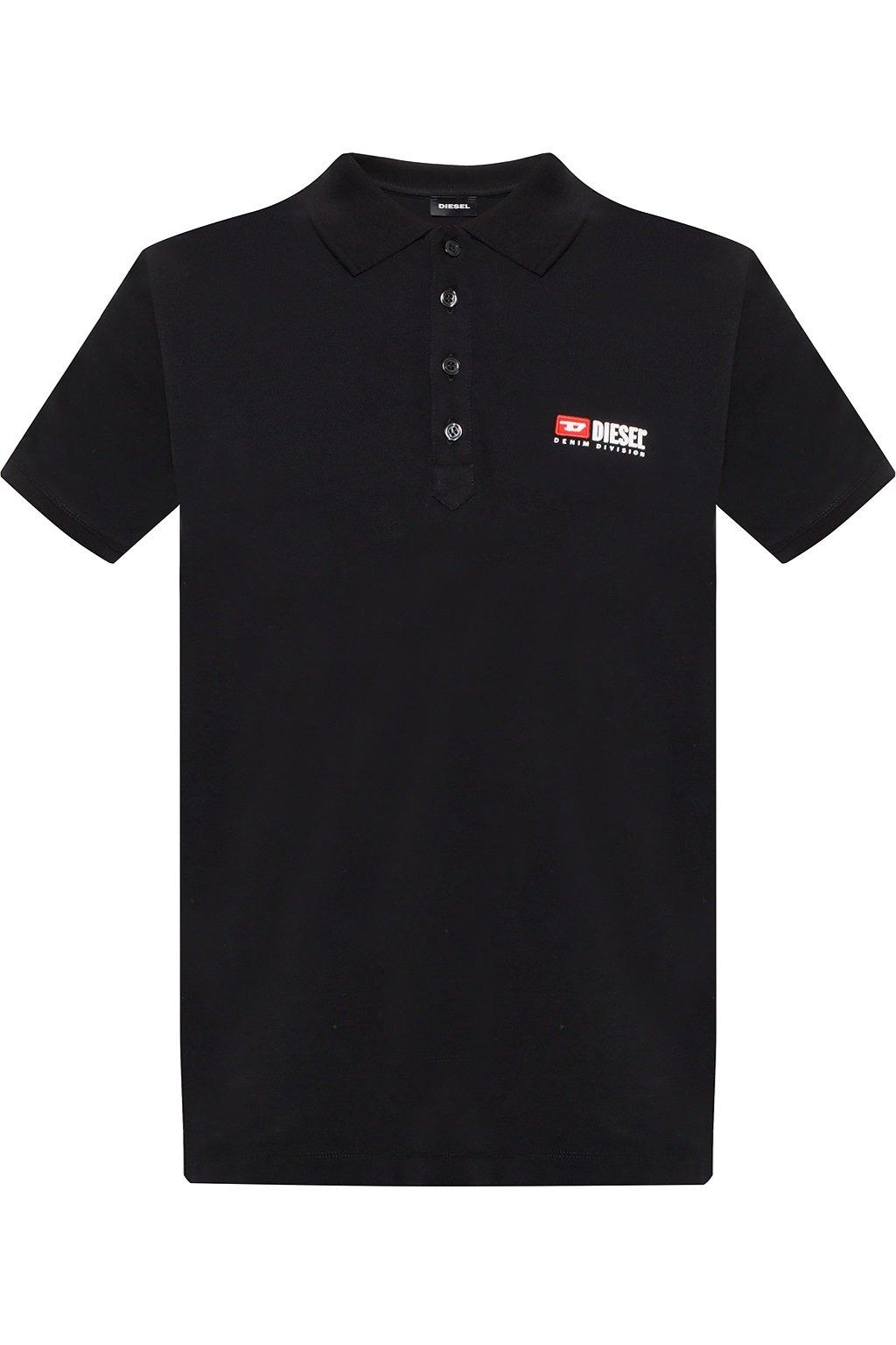 diesel polo shirt black