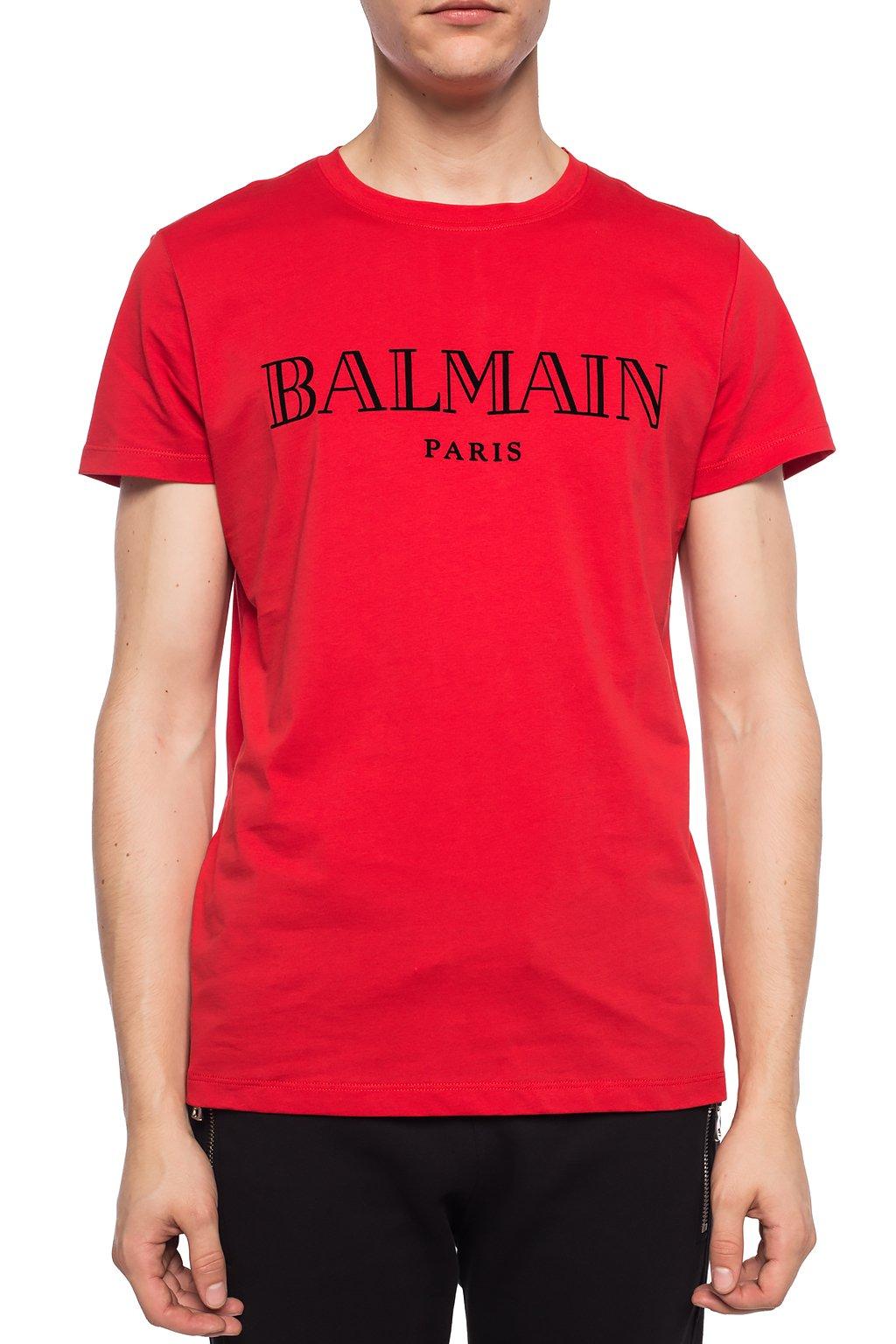 balmain red tshirt