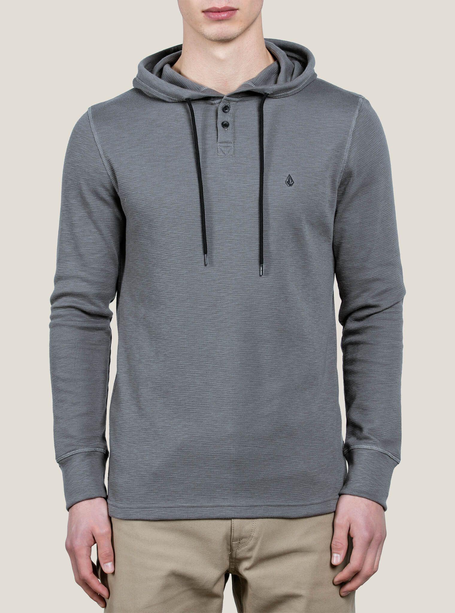 Volcom Cotton Murphy Thermal in Pewter (Gray) for Men - Lyst