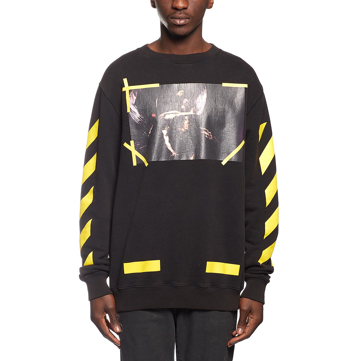 Lyst - Off-White C/O Virgil Abloh 7 Opere Printed Cotton Sweatshirt in ...