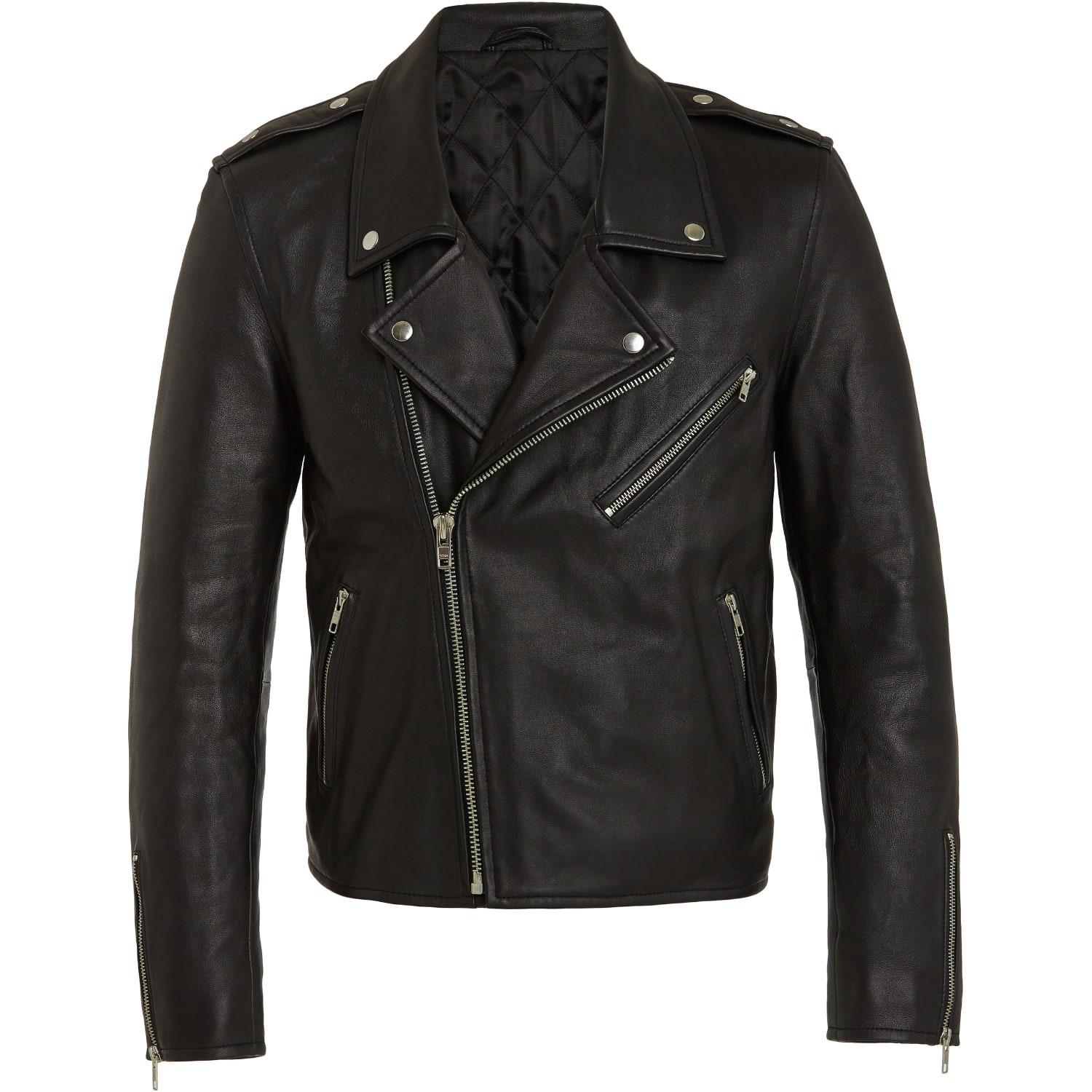 Raddar7 Urban Leather Biker Jacket in Black for Men | Lyst
