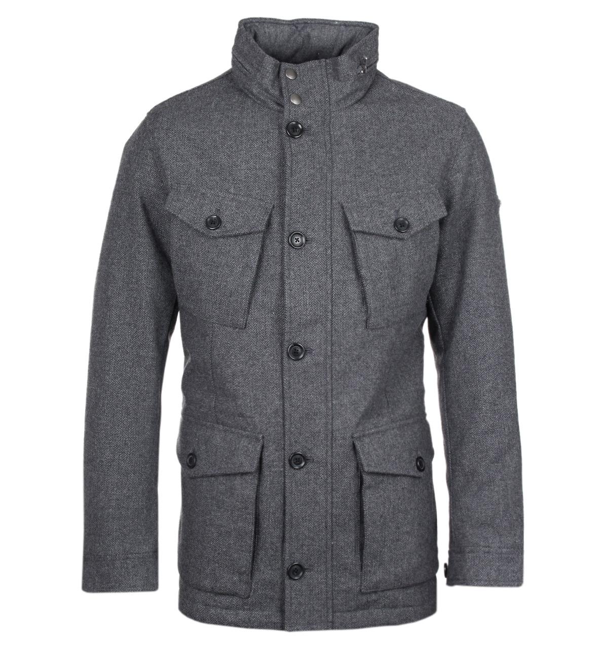 Lyst - Hackett London Herringbone Wool Jacket in Gray for Men