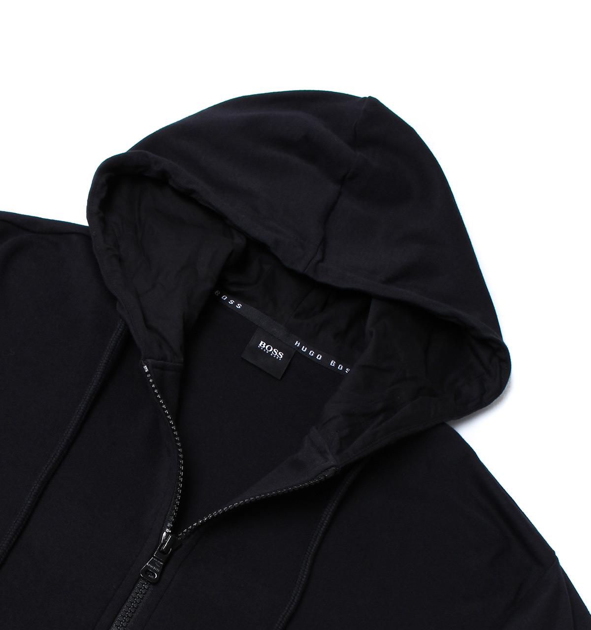 Lyst - Boss Black Zip Hoodie in Black for Men