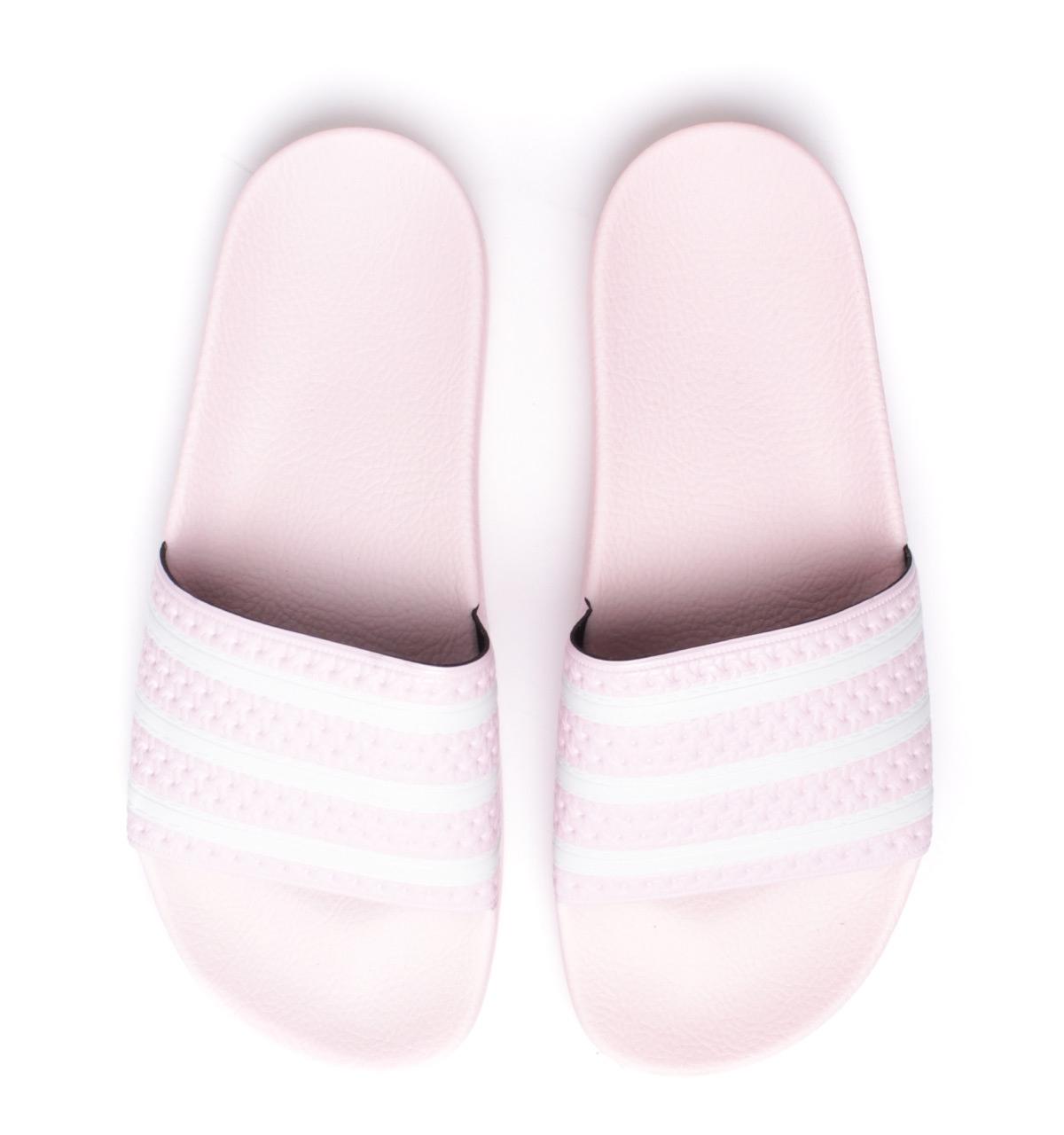 adidas Originals Adilette Pink Slides in Pink for Men - Lyst
