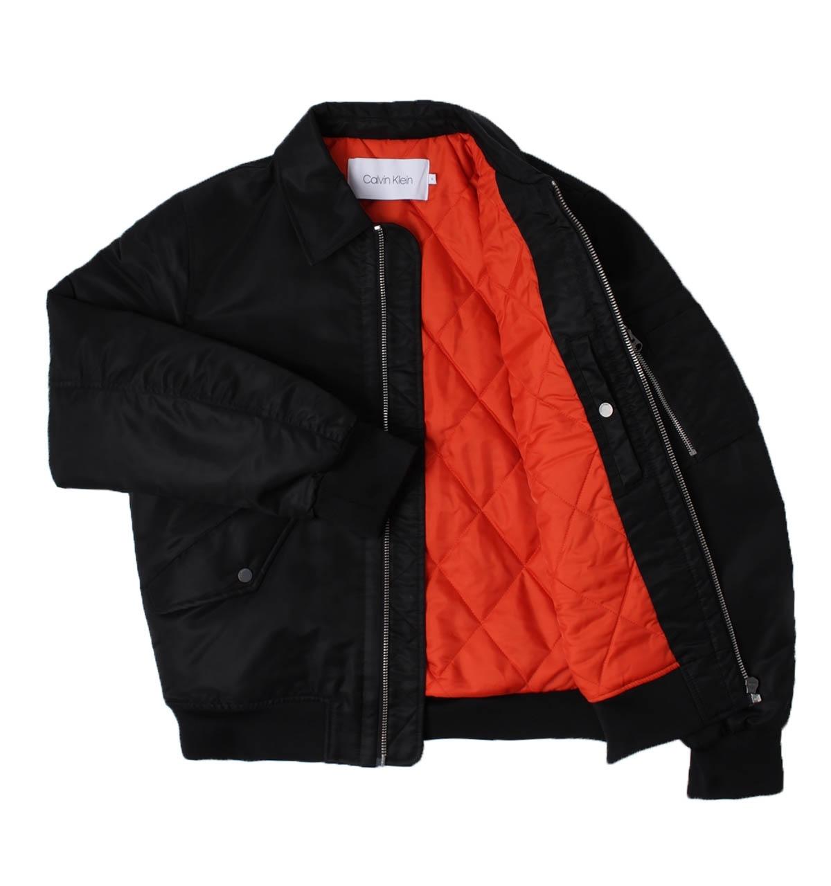 Calvin Klein Perfect Black Flight Jacket in Black for Men - Lyst