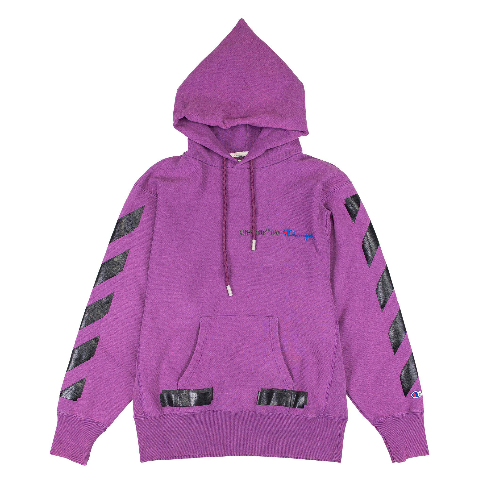 Lyst - Off-White C/O Virgil Abloh Champion Hoodie in Purple for Men