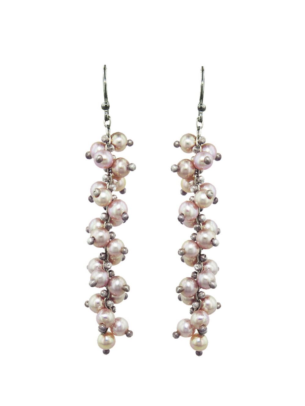 Lyst Ten Thousand Things Pink Pearl Long Spiral Earrings Ten Thousand Things