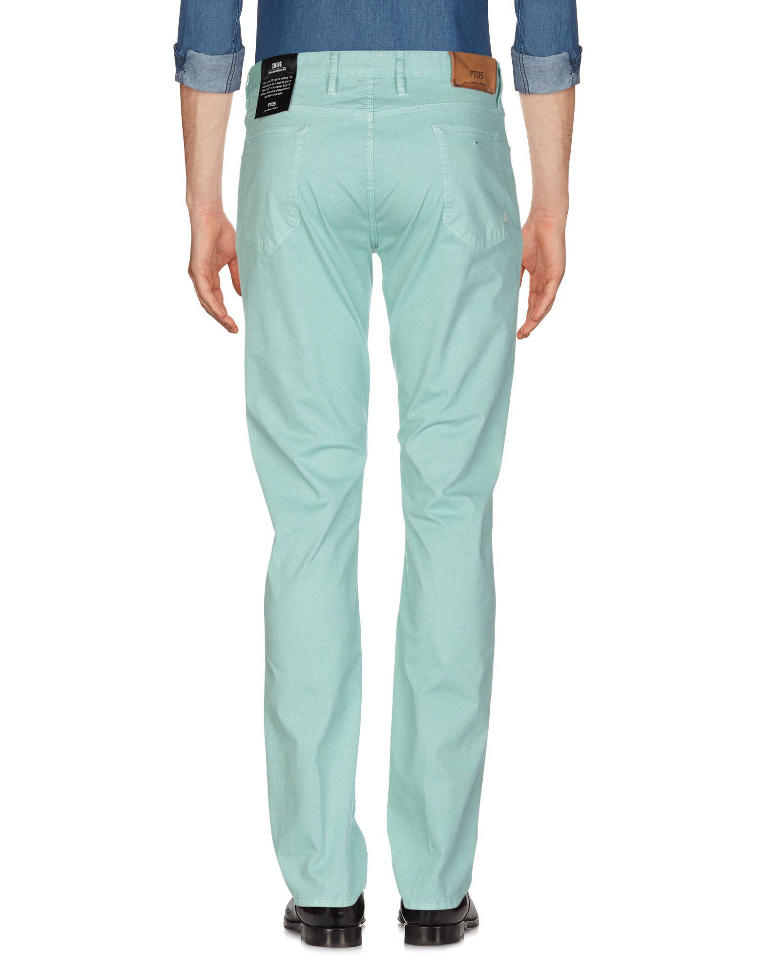 Pt05 Cotton Casual Pants in Light Green (Green) for Men Lyst