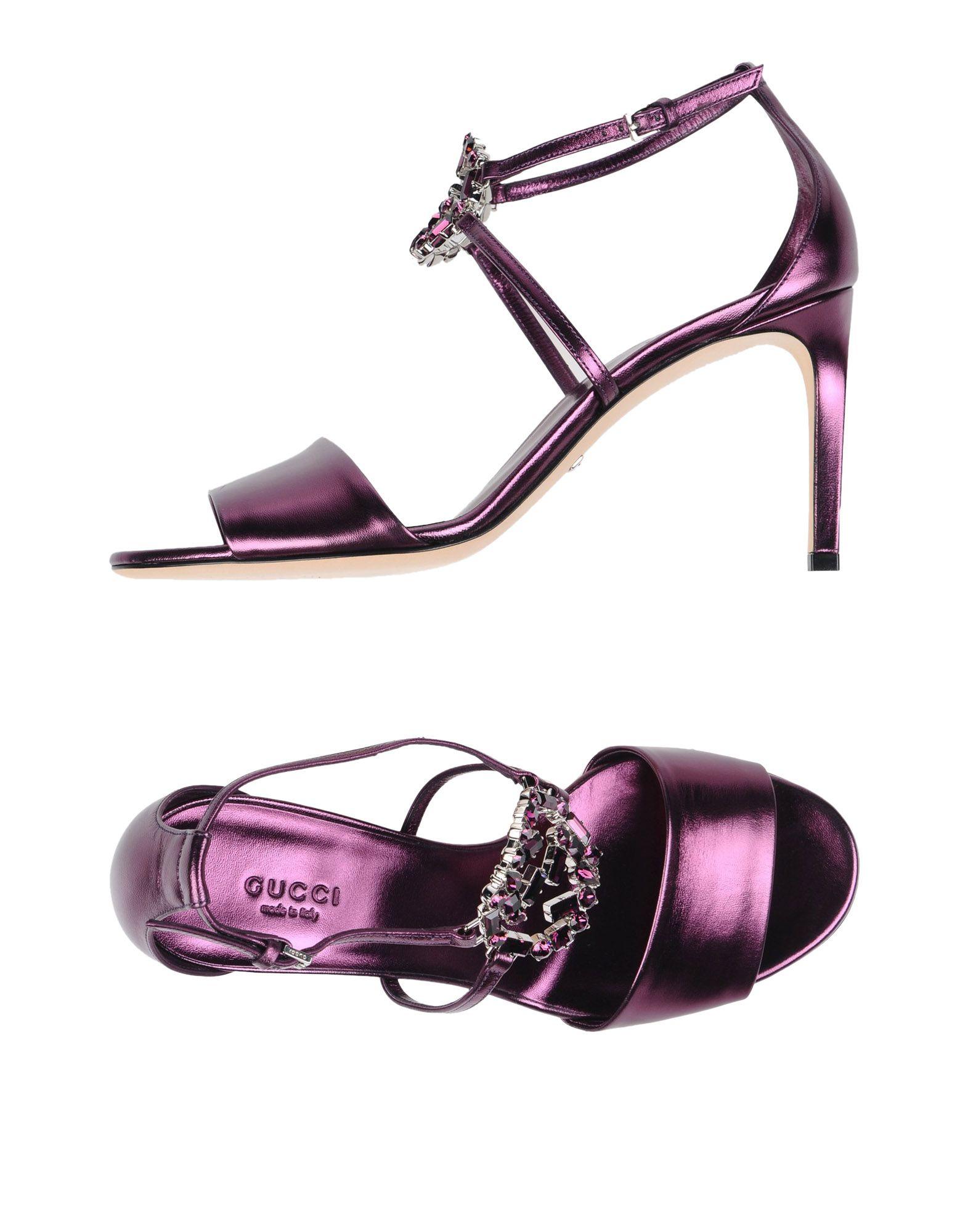 Lyst Gucci Sandals in Purple
