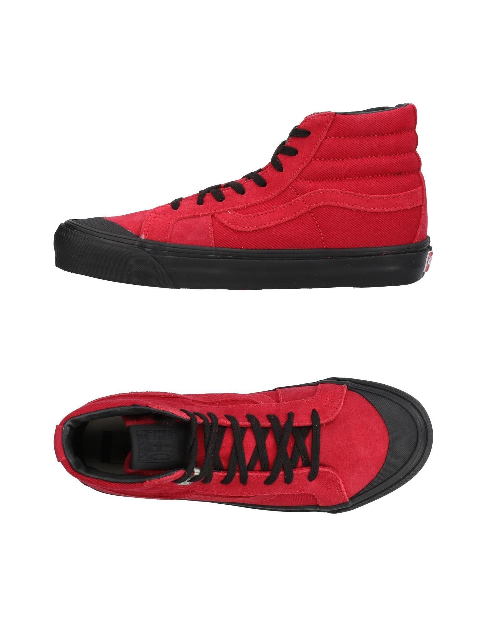 high top vans red high top vans red