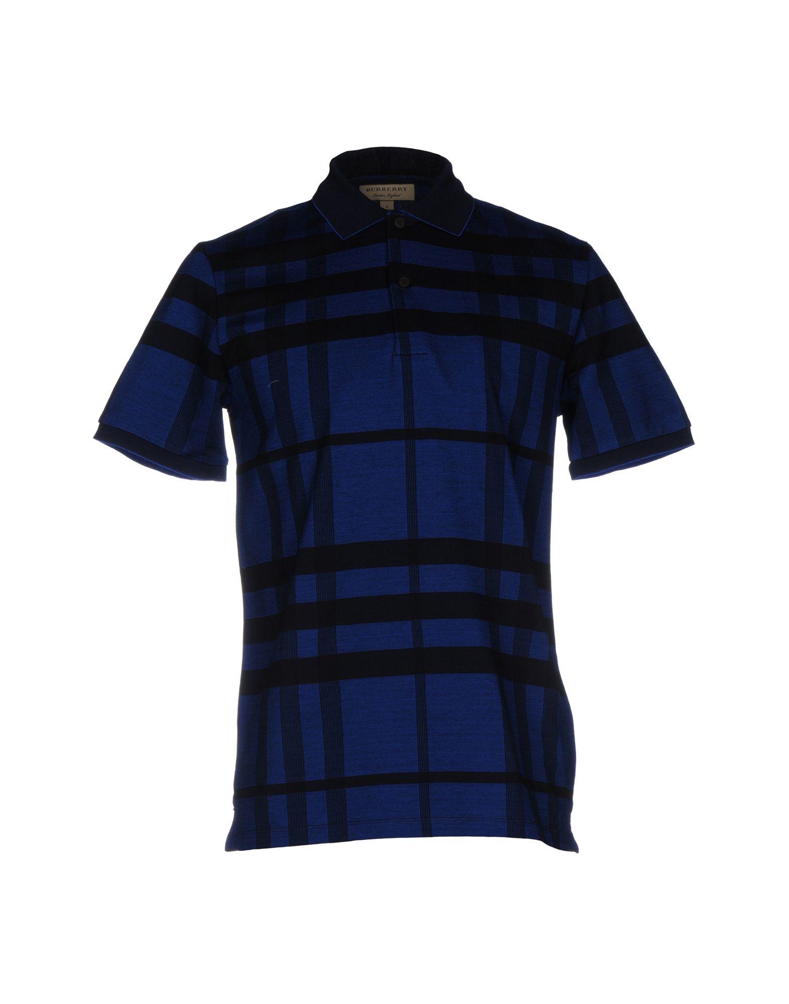 Lyst - Burberry Polo Shirt in Blue for Men
