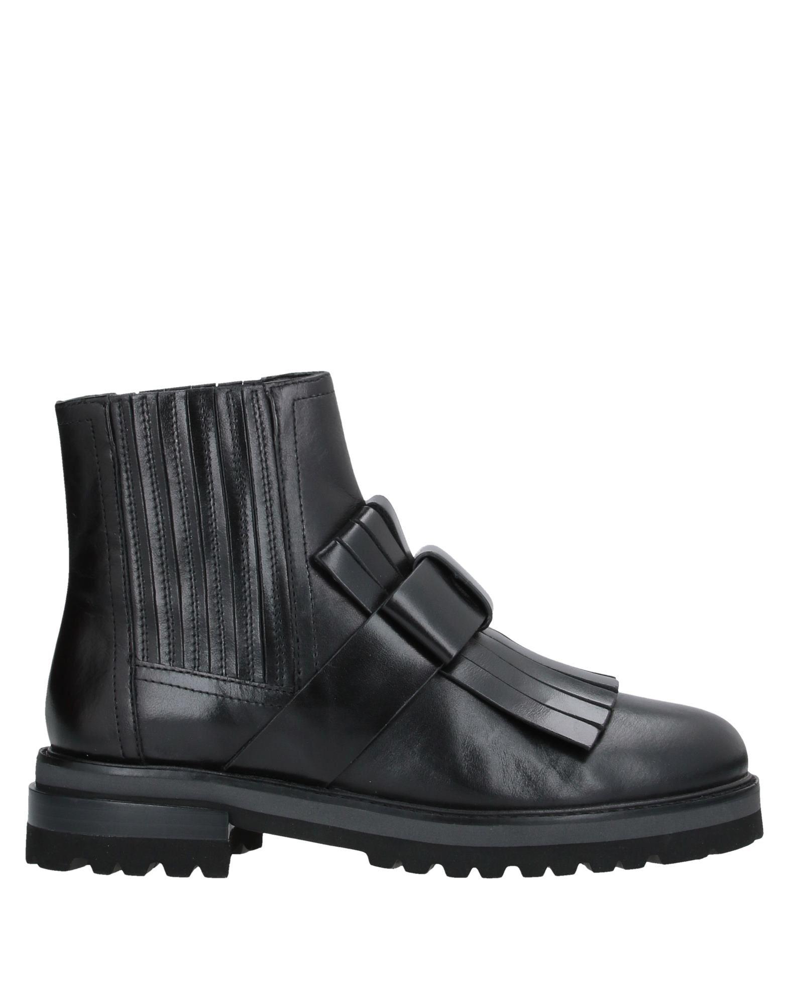 Elvio Zanon Ankle Boots in Black - Lyst