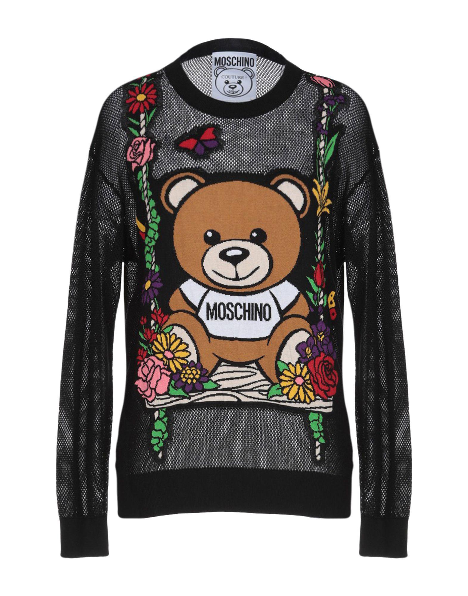 Moschino Cotton Sweater in Black Lyst