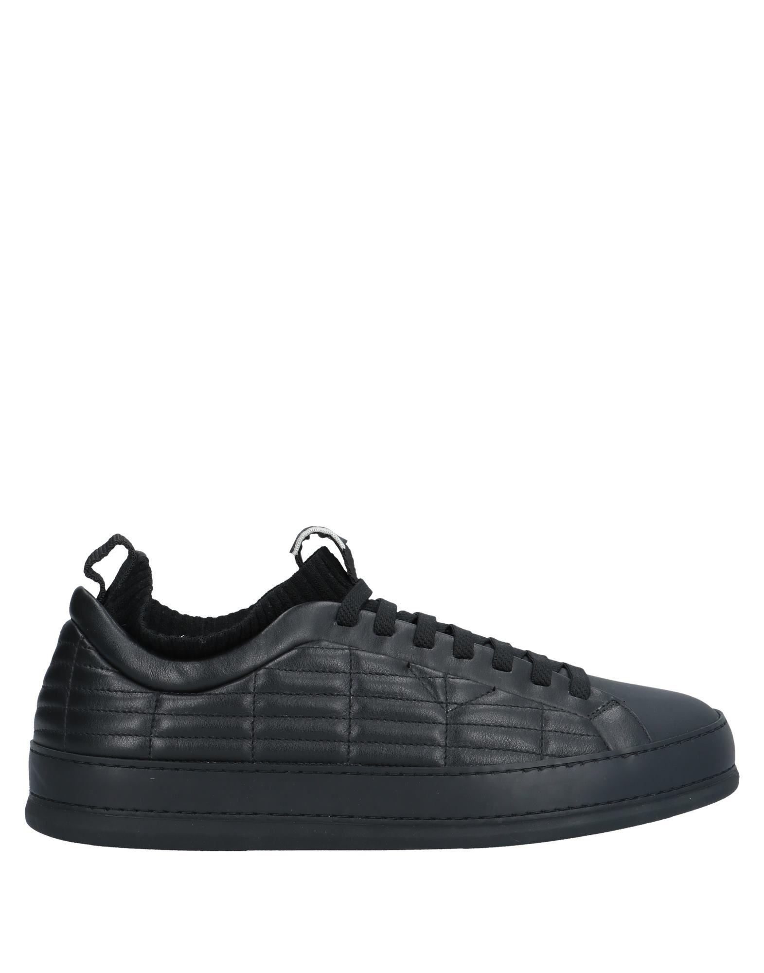Z Zegna Leather Low-tops & Sneakers in Black for Men - Lyst