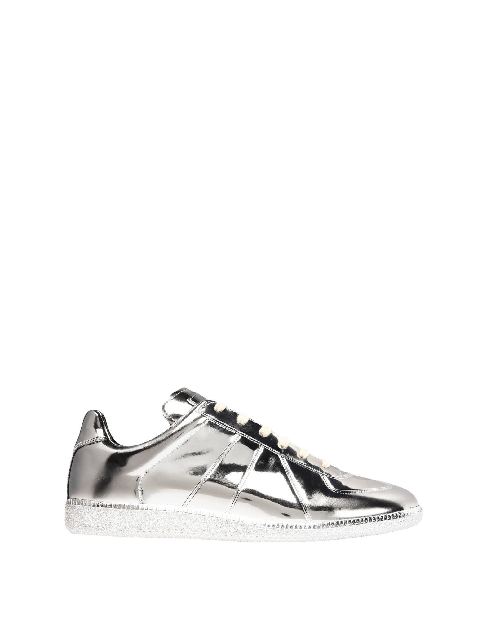 silver margiela sneakers