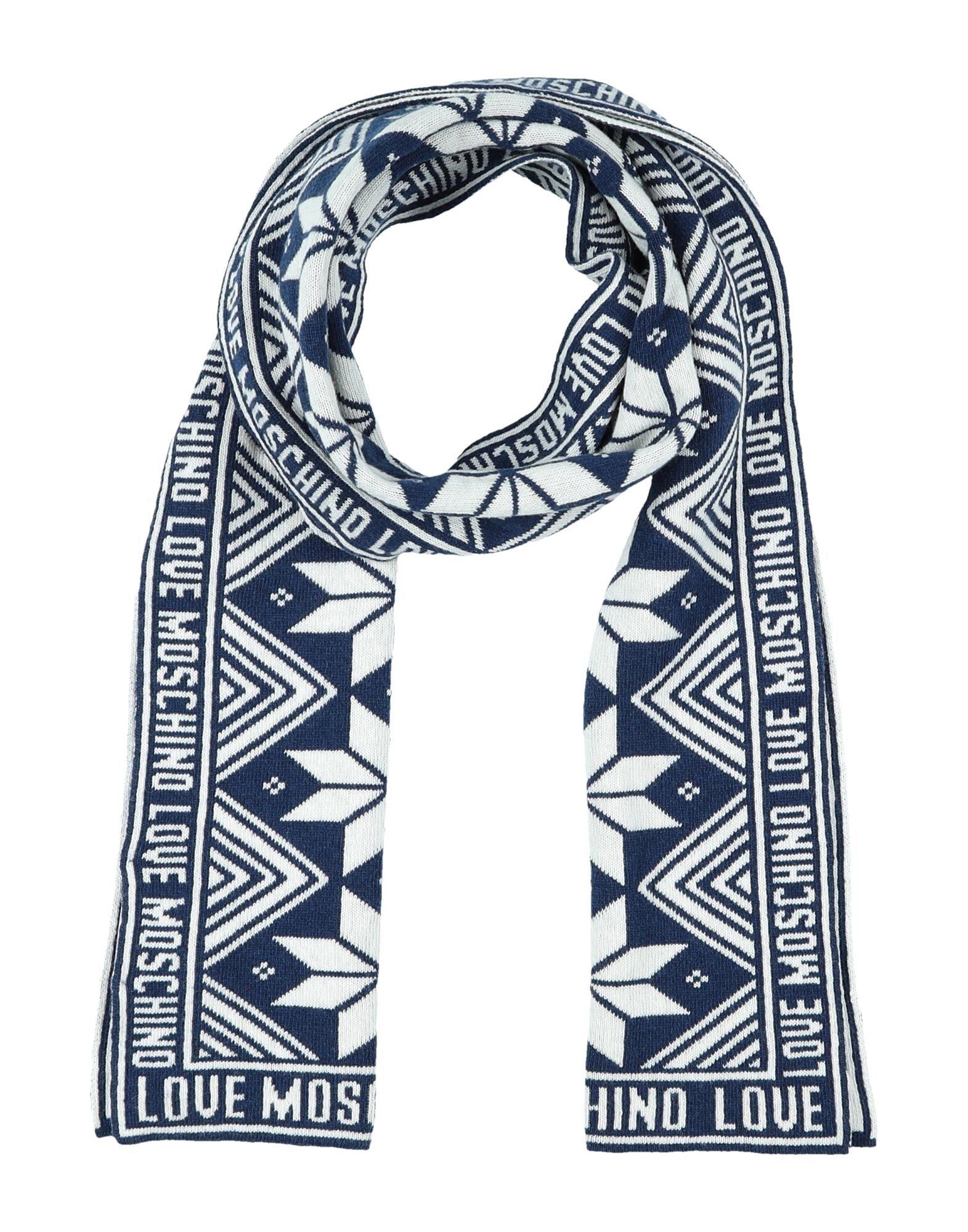 Love Moschino Synthetic Oblong Scarf in Blue for Men - Lyst