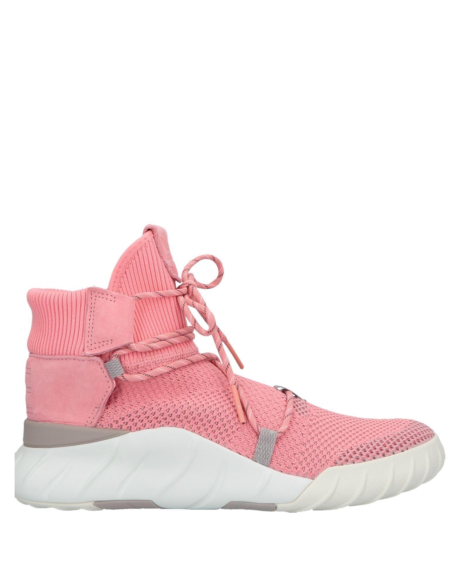 adidas Originals Leather High-tops & Sneakers in Salmon Pink (Pink) - Lyst