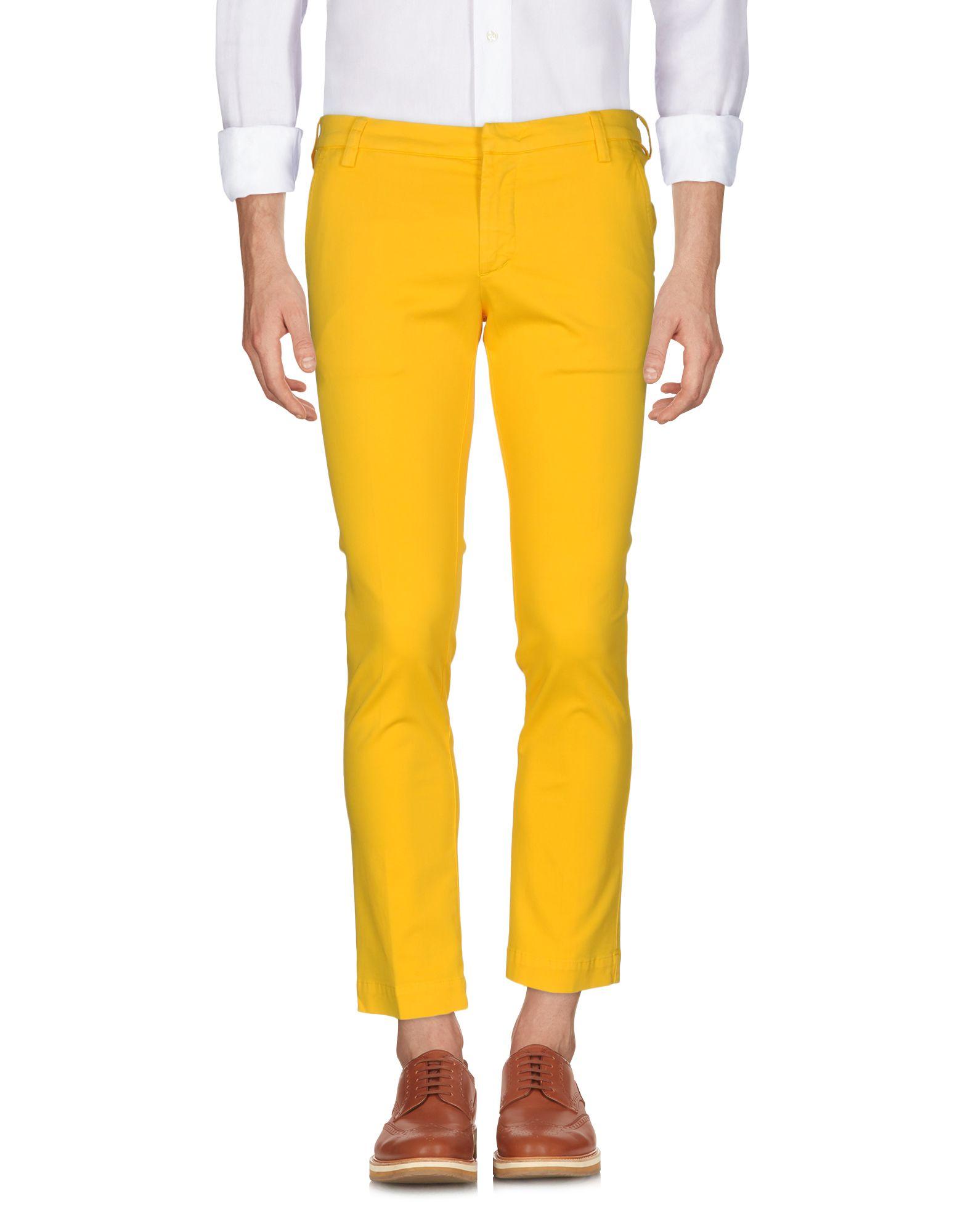 Entre amis Casual Pants in Yellow for Men | Lyst
