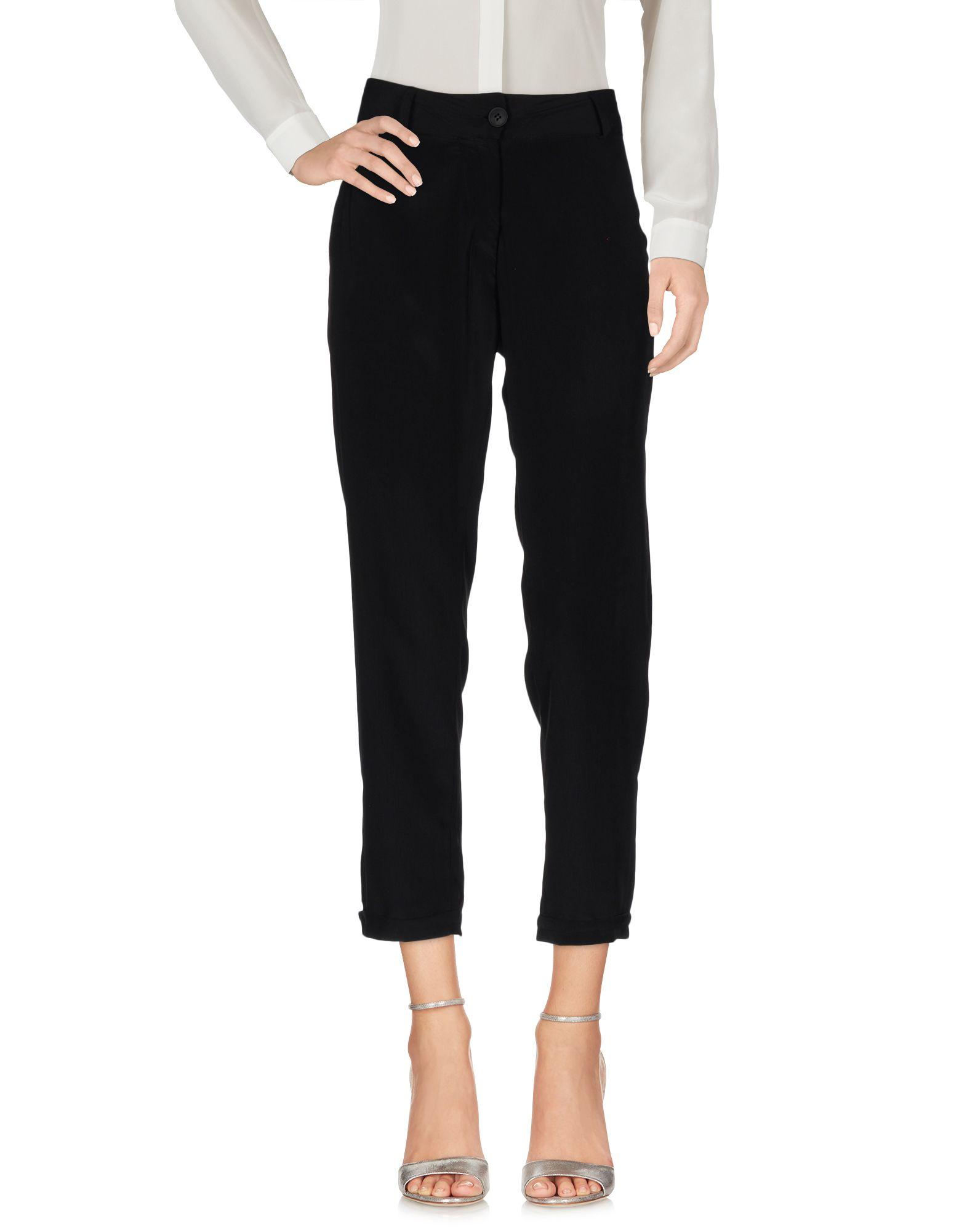 Mnml couture 3/4-length Trousers in Black | Lyst