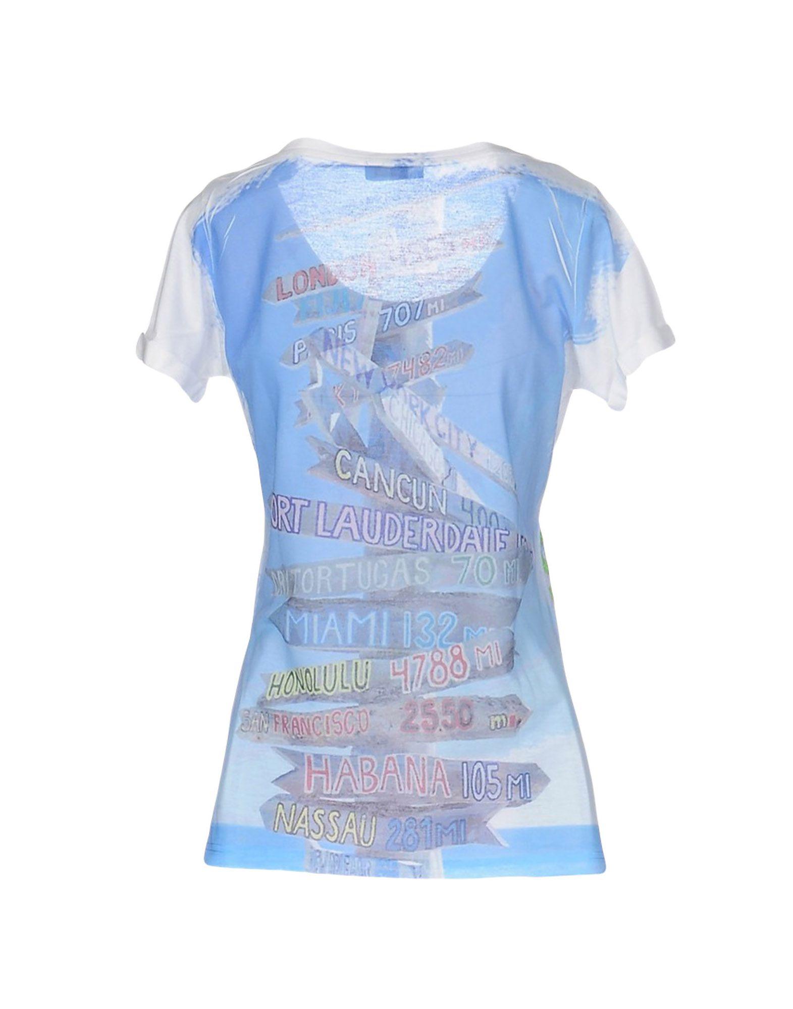 lyst twenty easy by kaos t shirt in blue lyst twenty easy by kaos t shirt in blue