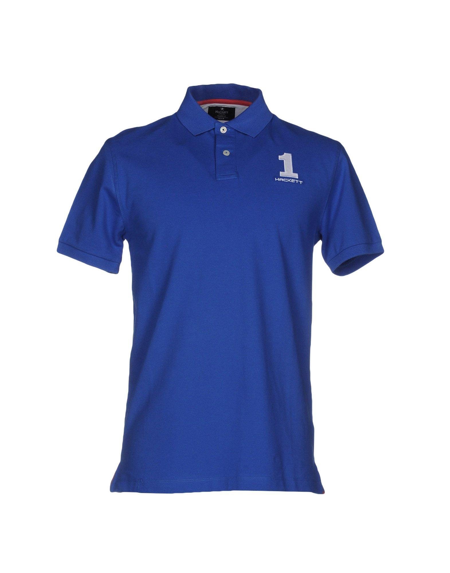 men blue polo shirt