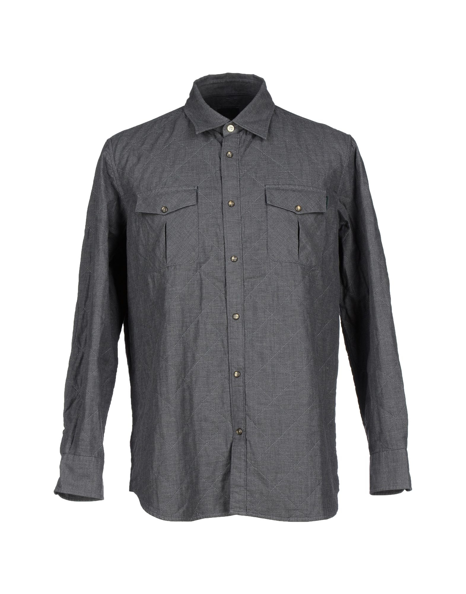 Lyst Henry cotton's Shirt in Gray for Men