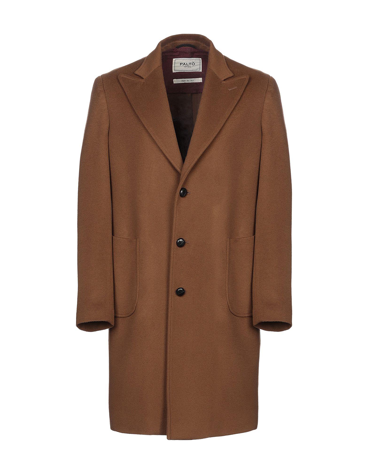 Paltò Wool Coat in Camel (Brown) for Men - Lyst