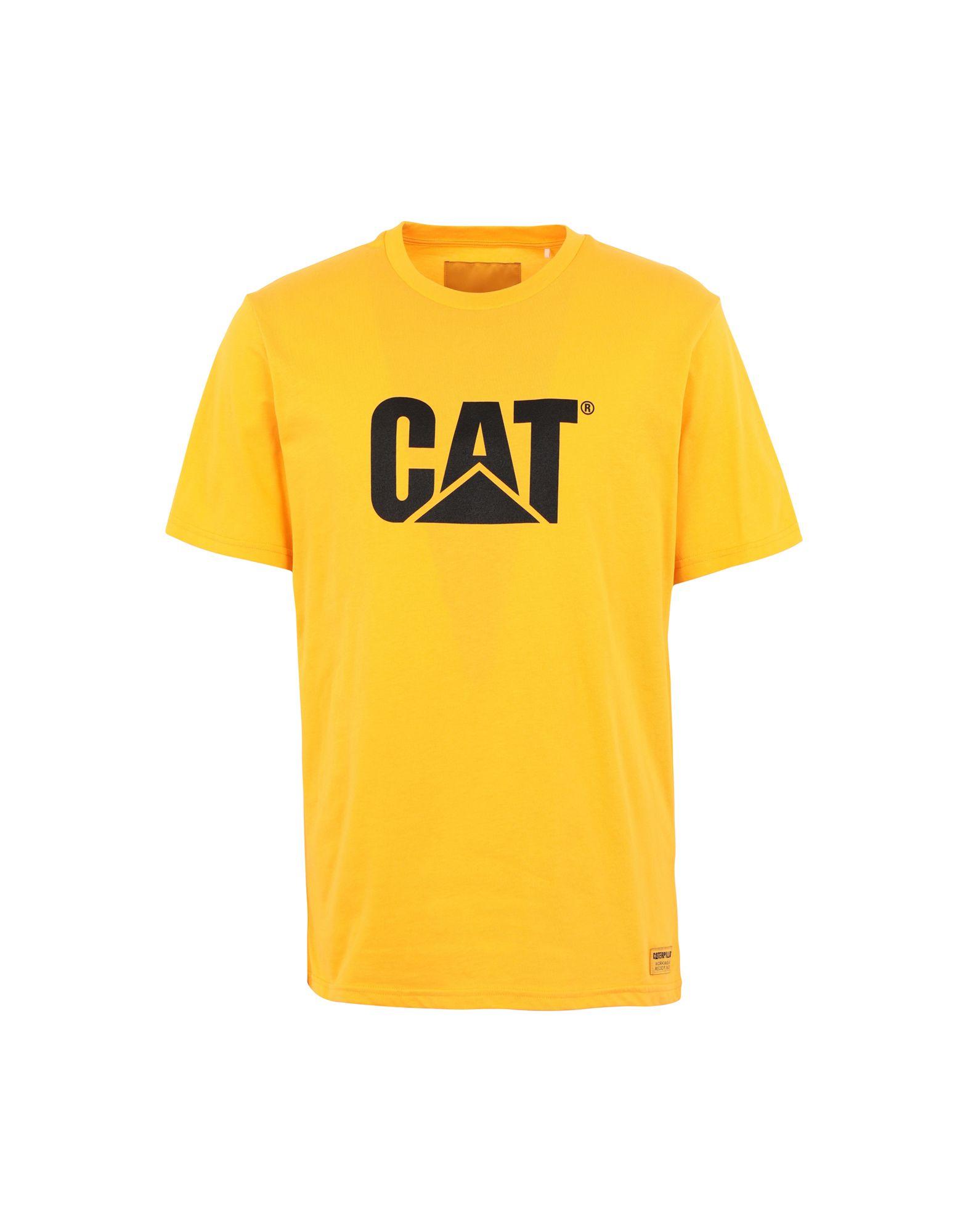 Caterpillar T Shirt In Yellow For Men Lyst