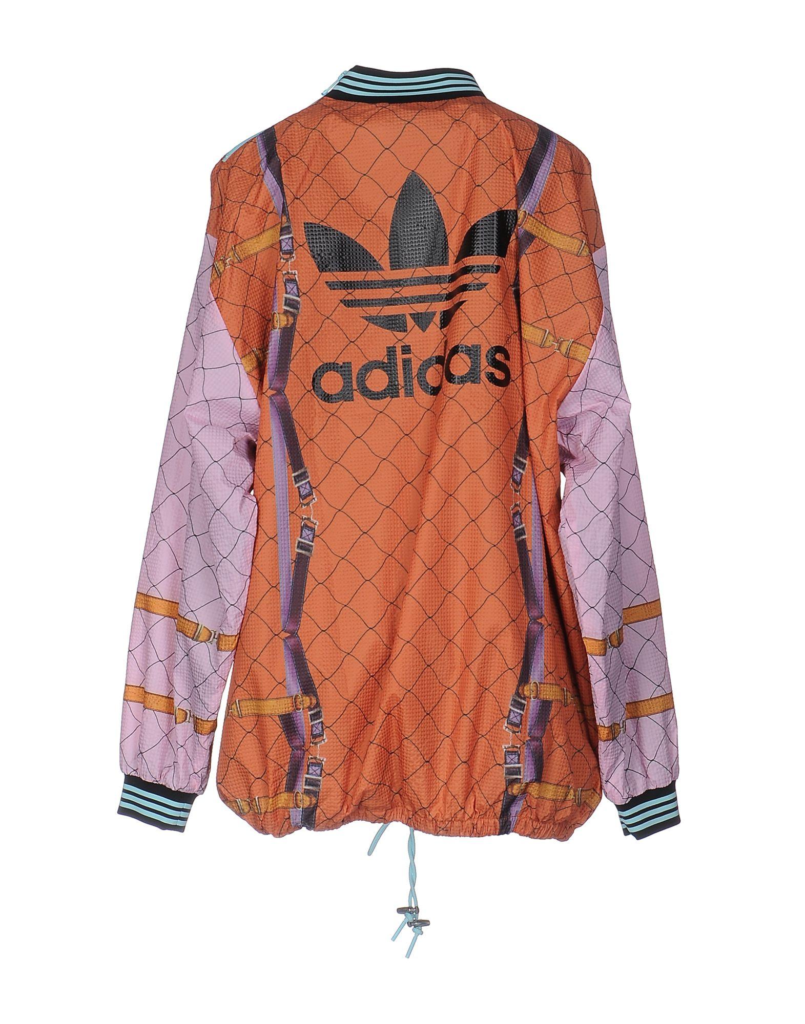 orange adidas jacket womens