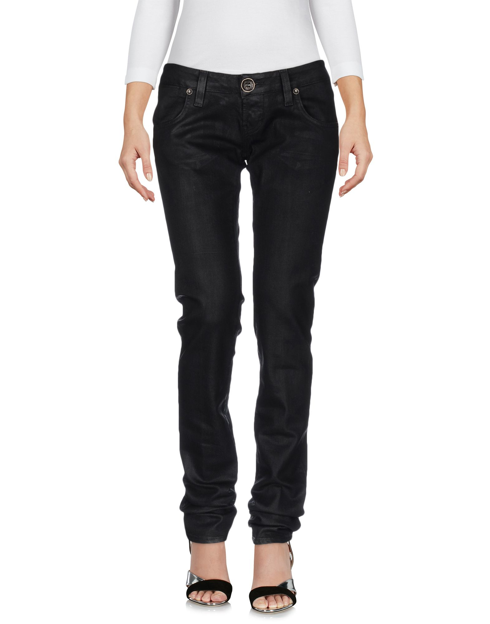 2w2m Denim Trousers in Black | Lyst