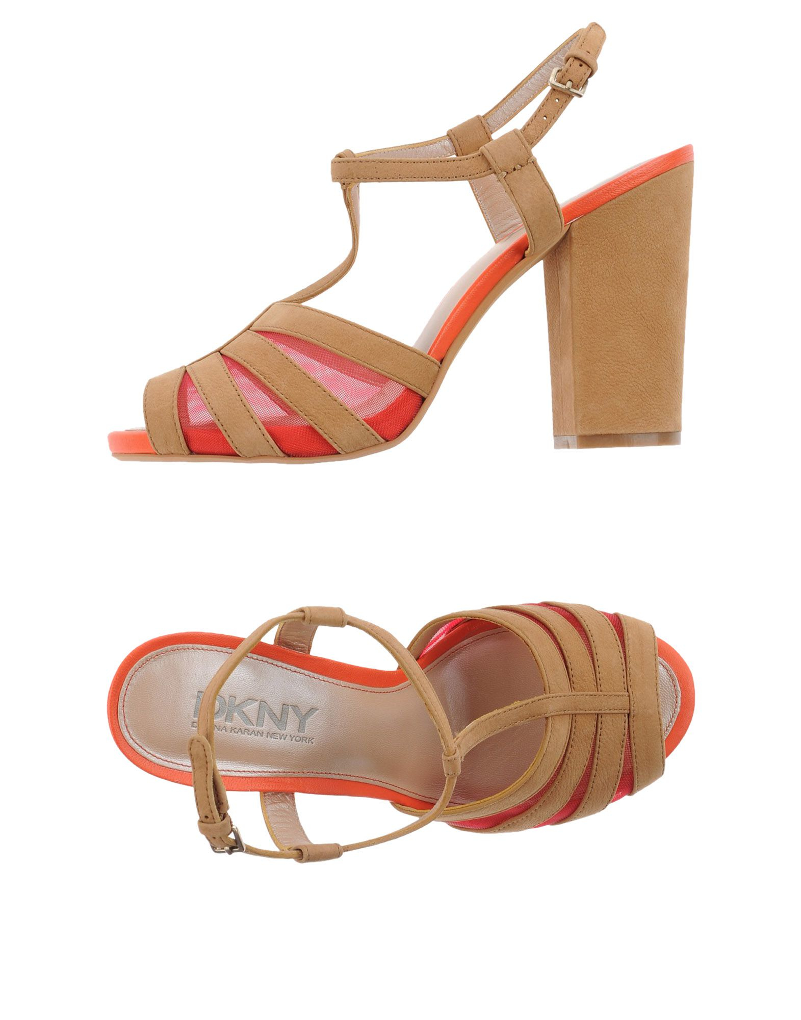 dkny tan sandals
