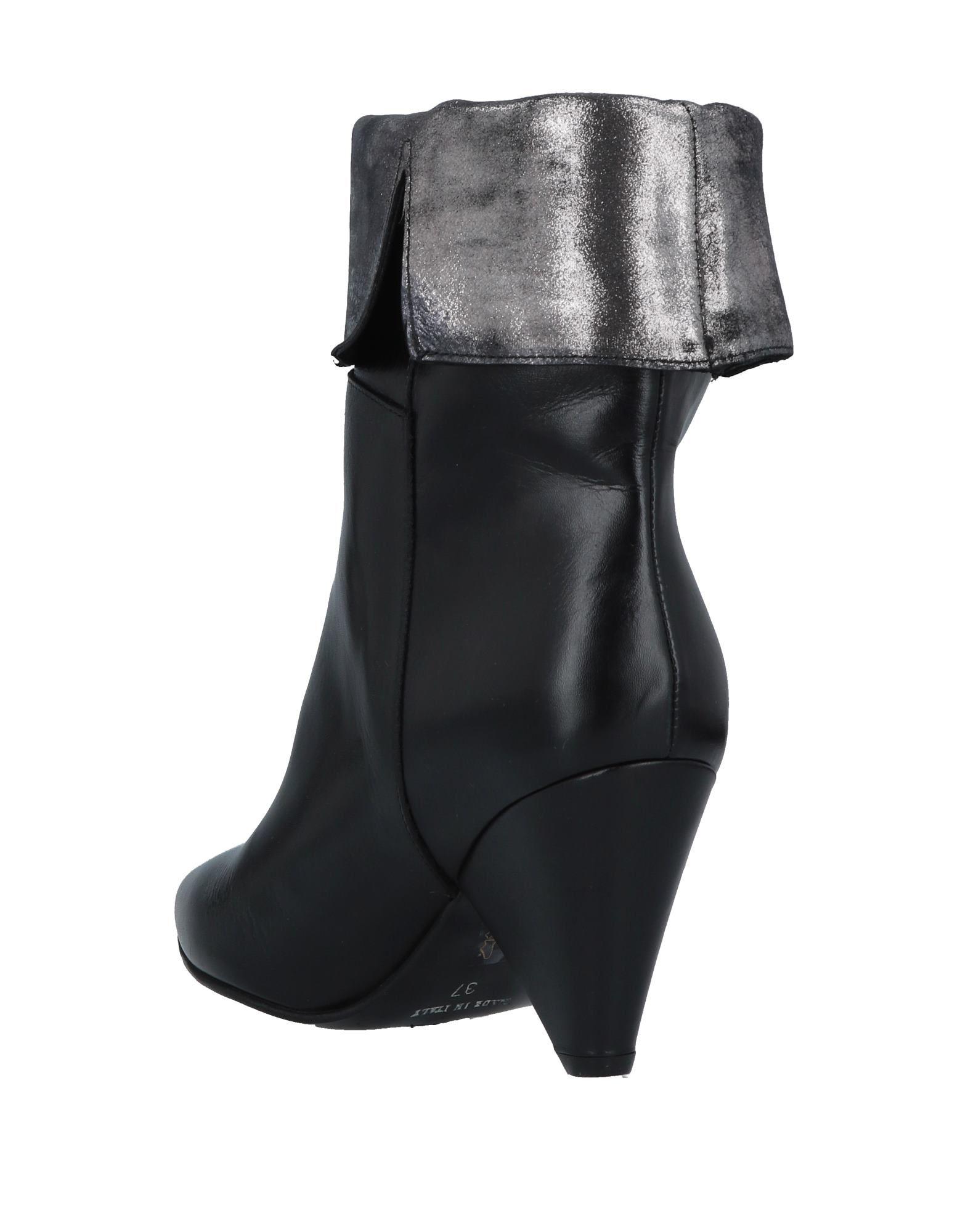 Divine Follie Leather Ankle Boots in Black - Lyst