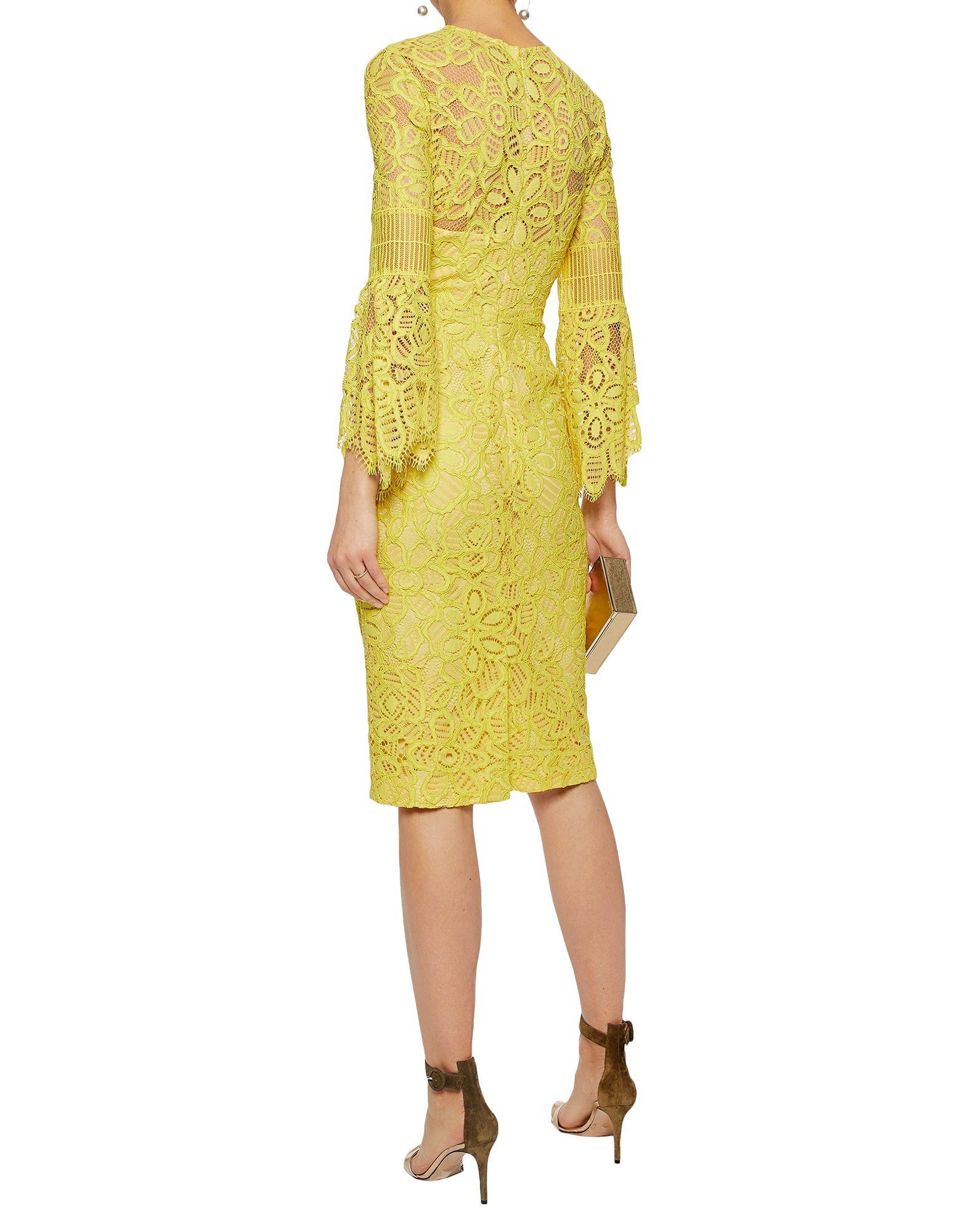 Lela Rose Knee-length Dress in Yellow - Lyst