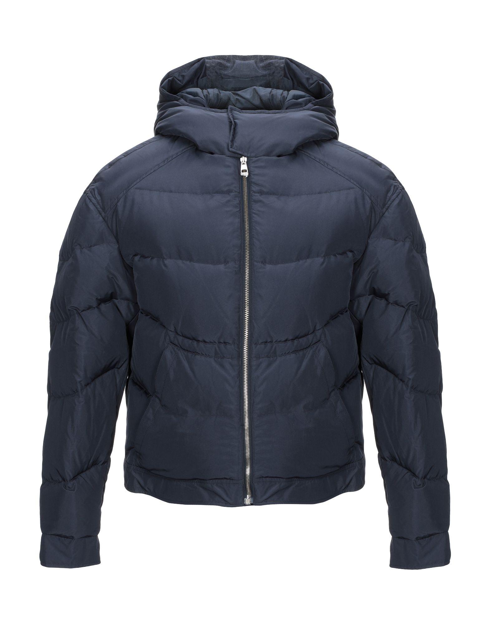 Versace Synthetic Down Jacket in Dark Blue (Blue) for Men - Lyst