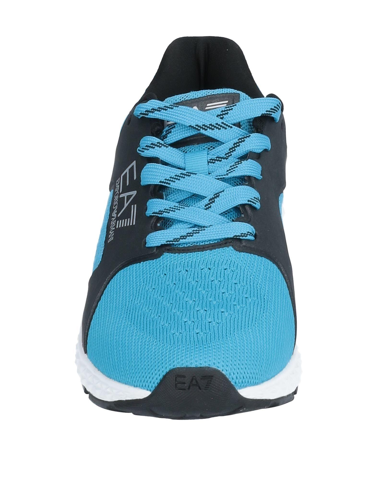 EA7 Rubber Low-tops & Sneakers in Azure (Blue) for Men - Lyst