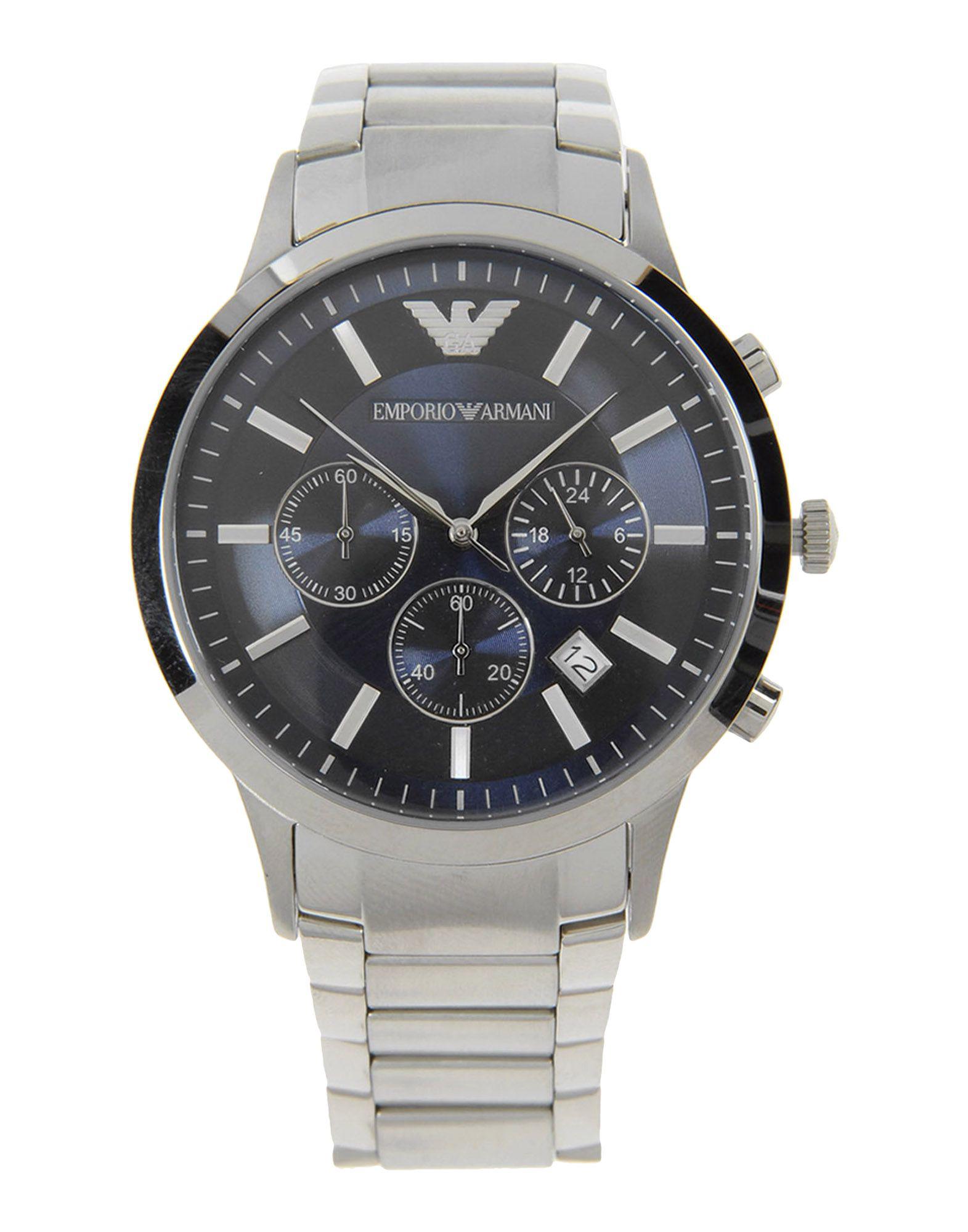 Emporio Armani Wrist Watch in Metallic for Men - Lyst