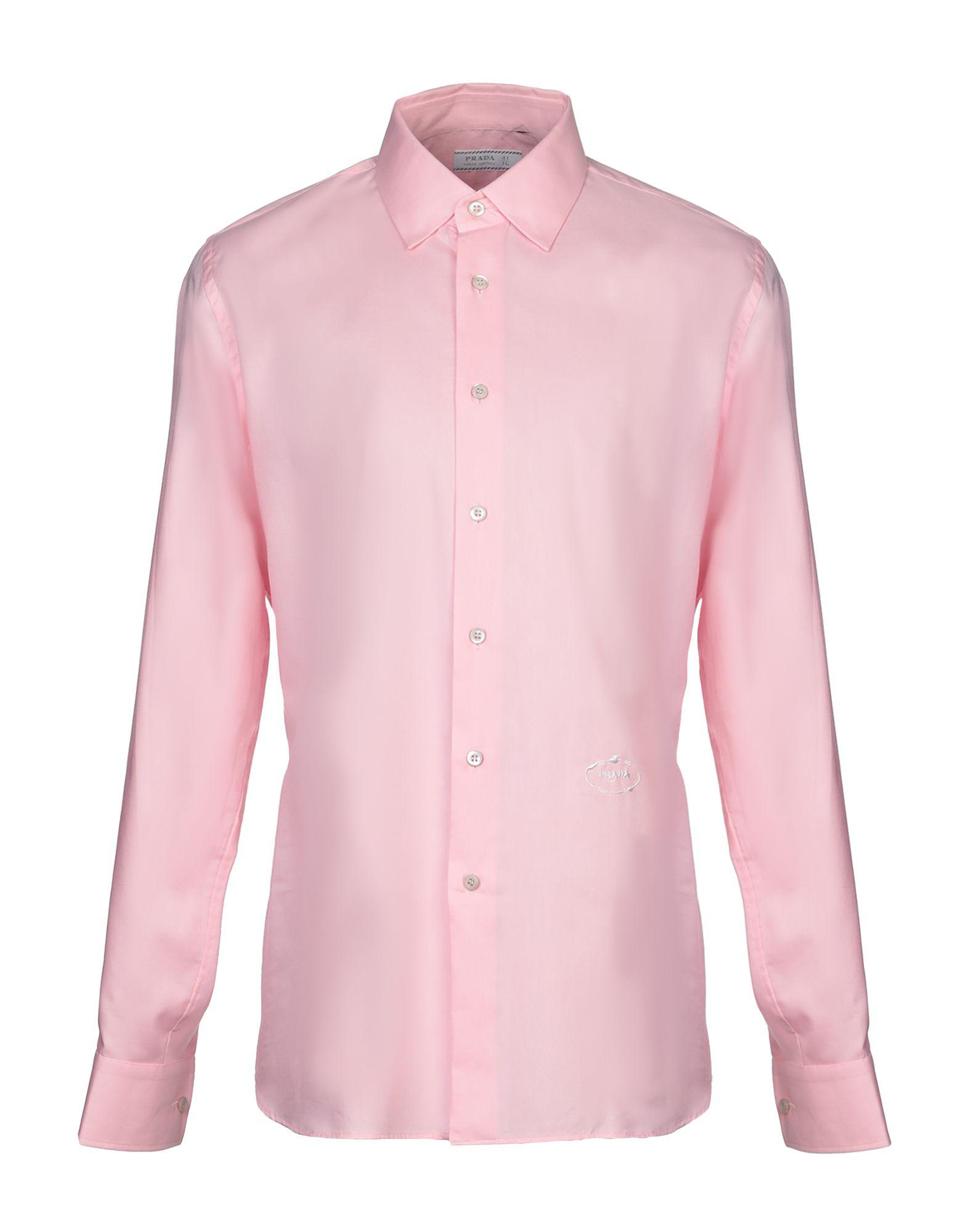 Prada Shirt in Pink for Men - Lyst
