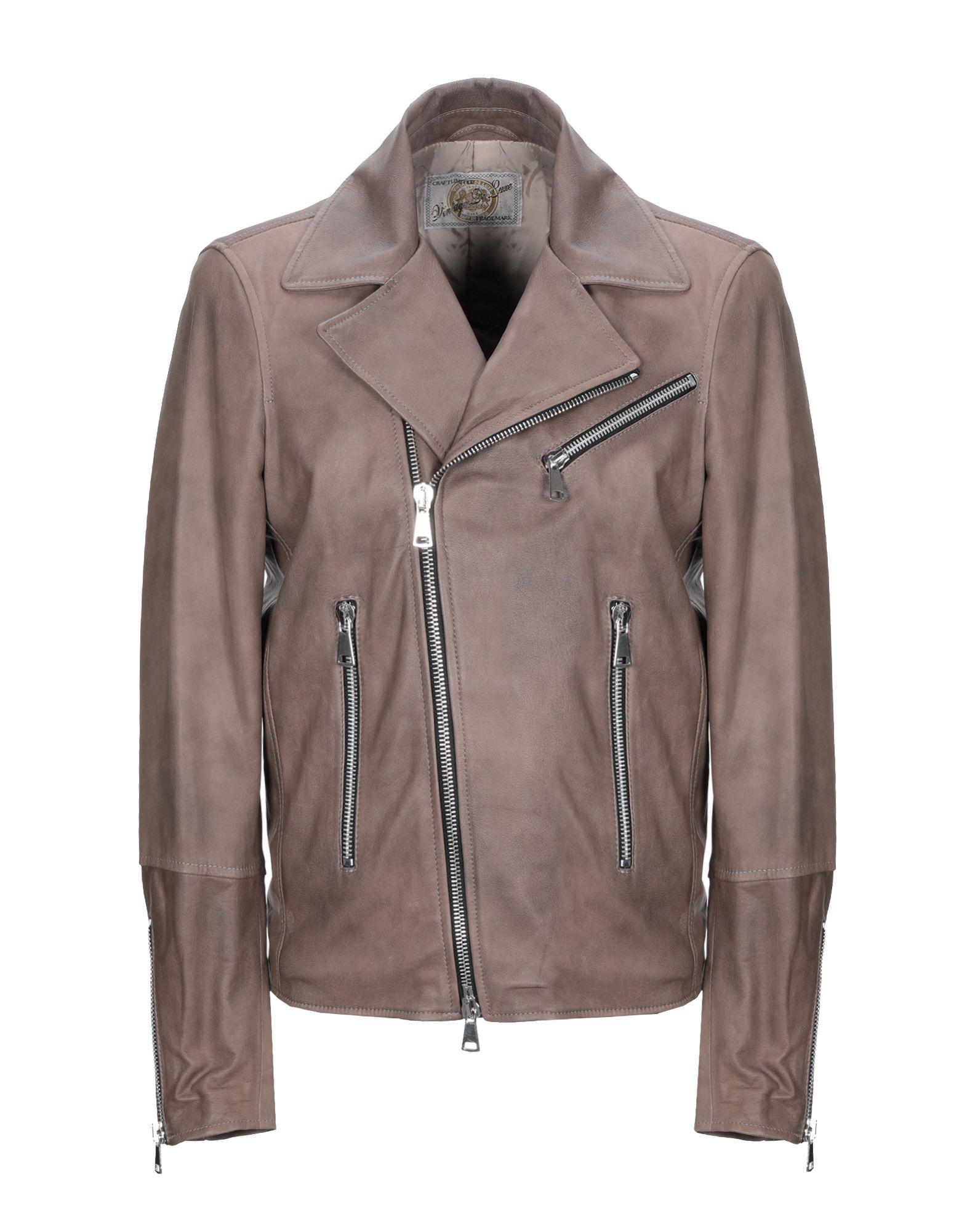 Vintage De Luxe Leather Jacket in Khaki (Brown) for Men - Lyst
