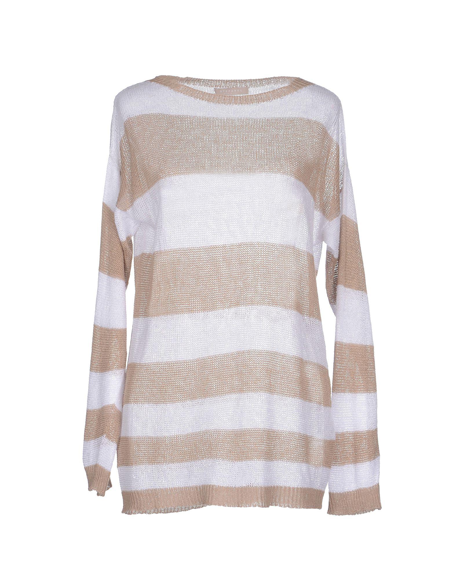 Stefanel Linen Sweater in Gray - Lyst