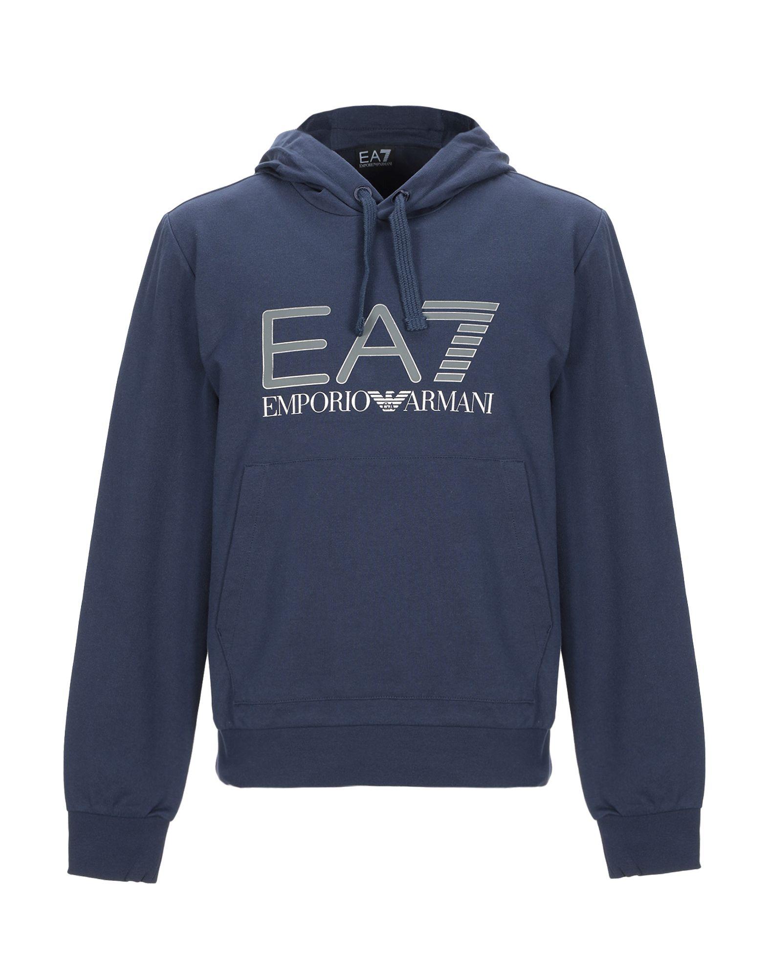 EA7 Sweatshirt in Blue for Men - Lyst