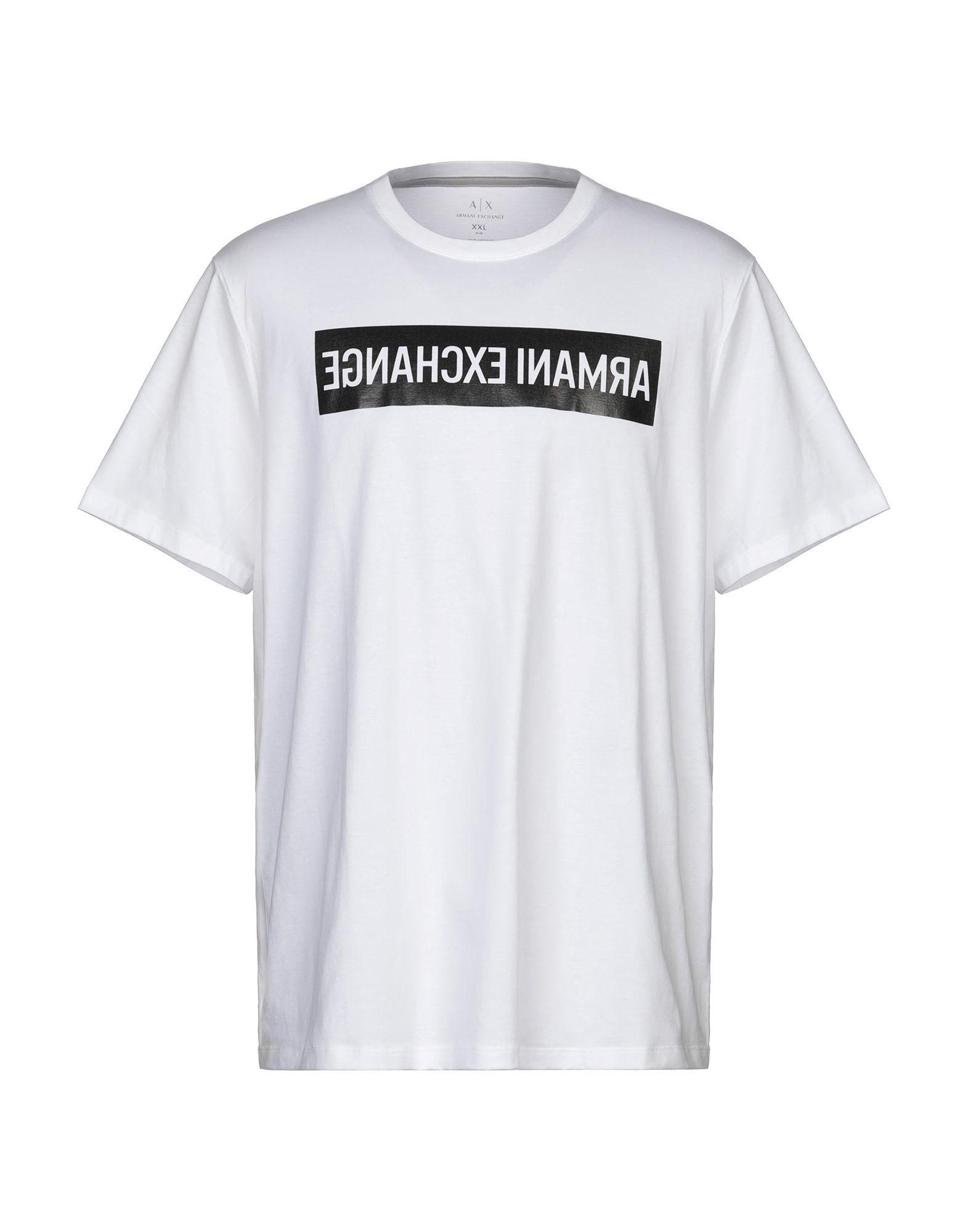 Armani Exchange T-shirt in White for Men - Lyst