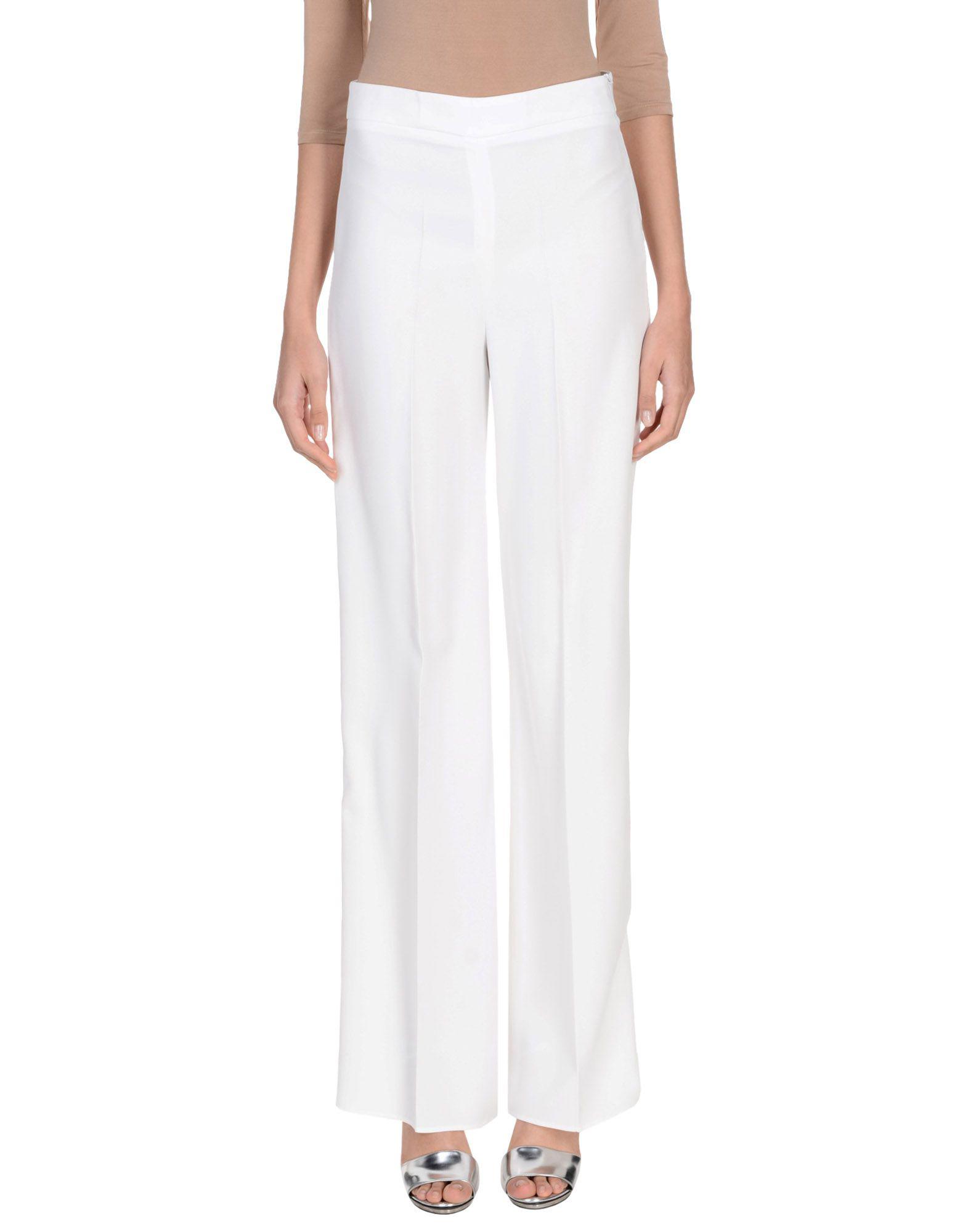 white casual pants women's