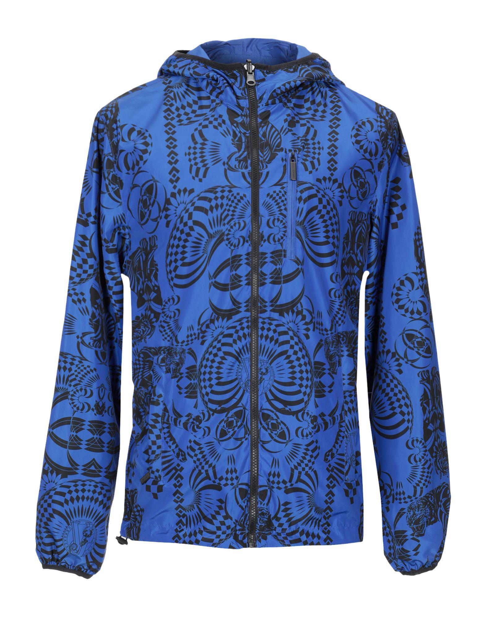 versace coat blue