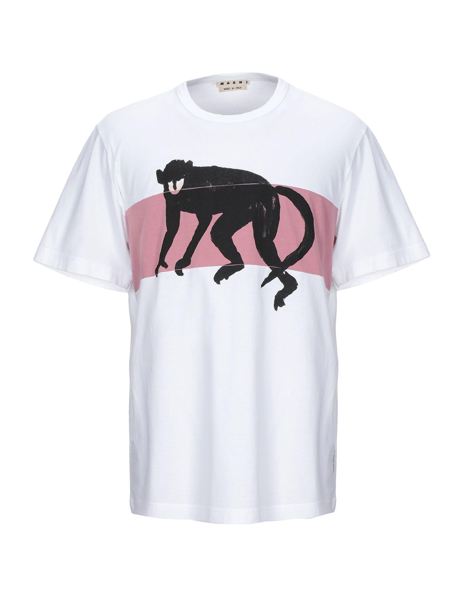 Marni Cotton T-shirt in White for Men - Save 50% - Lyst