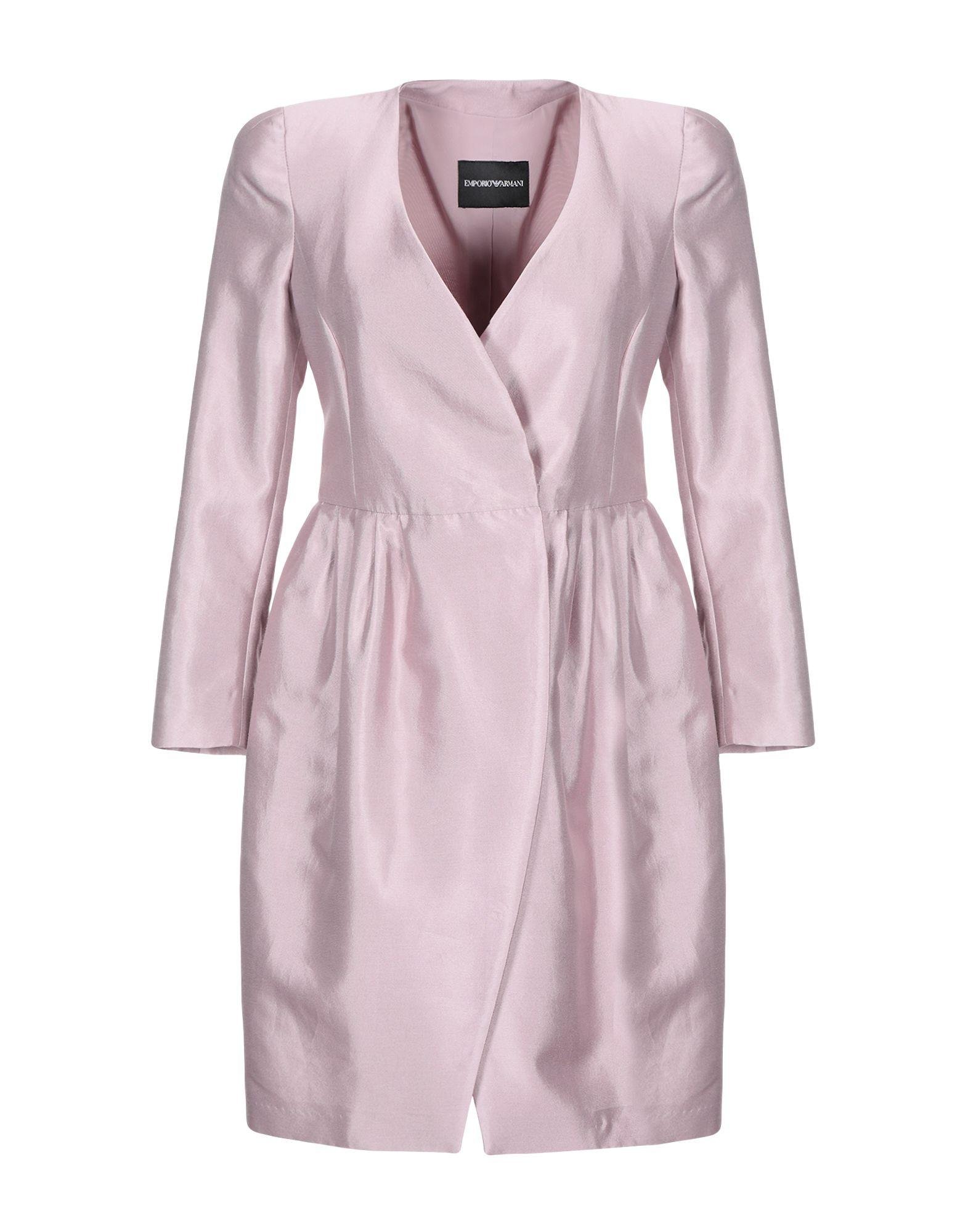 Emporio Armani Cotton Overcoat in Light Purple (Purple) - Lyst