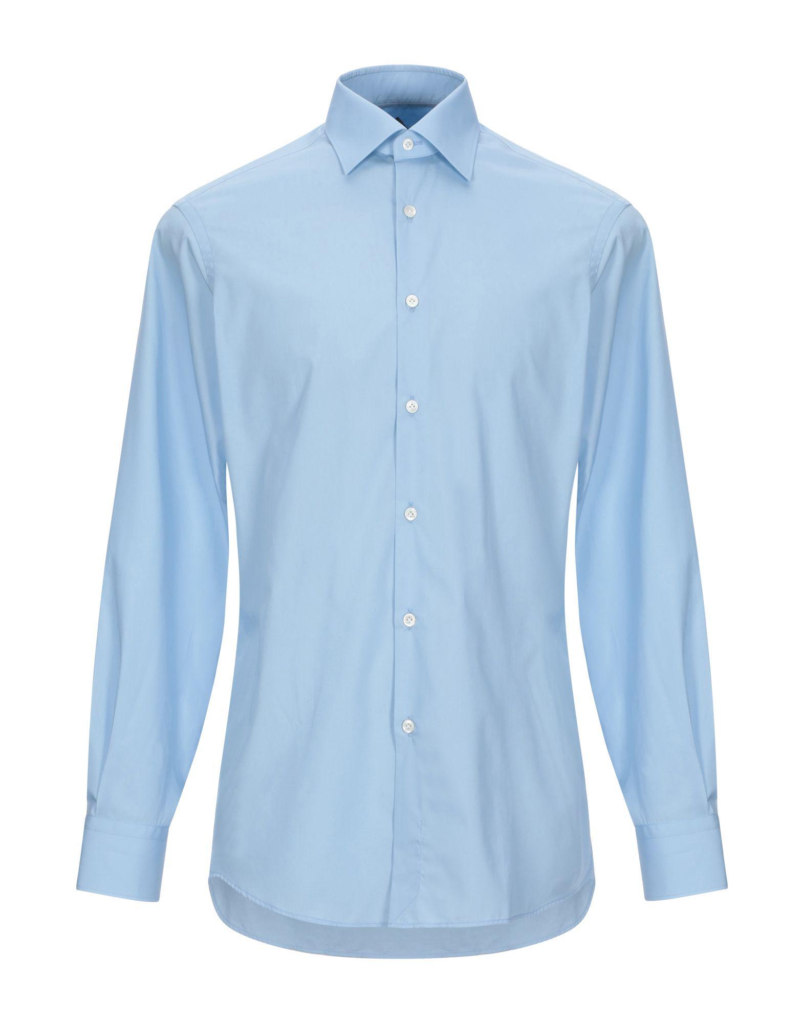Pal Zileri Cotton Shirt in Sky Blue (Blue) for Men - Lyst