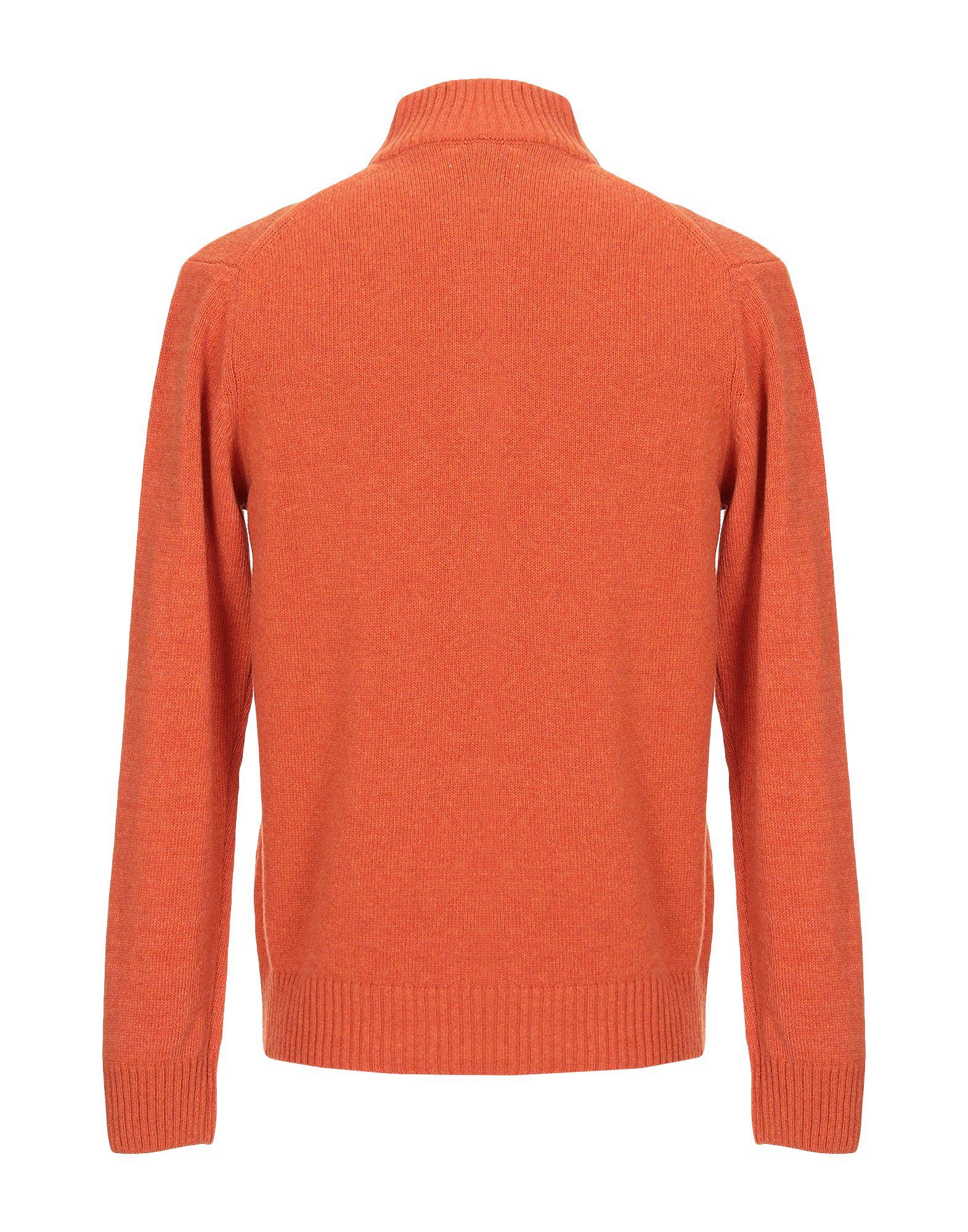bright orange turtleneck