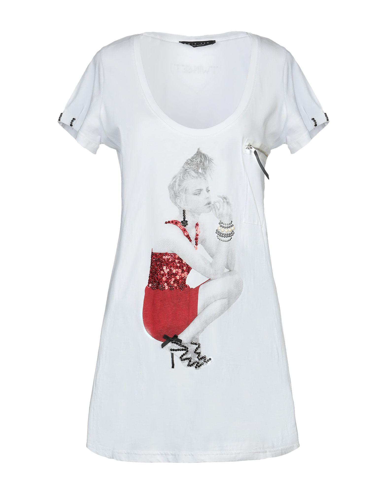 Twin Set T-shirt in White - Lyst